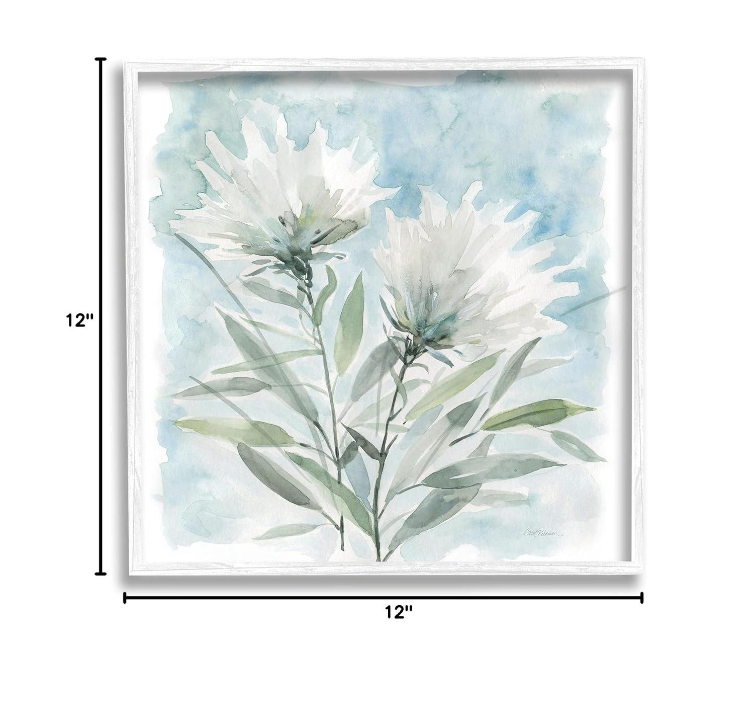 Stupell Industries " Abstract Florals White Petals Blue Sky " by Carol Robinson
