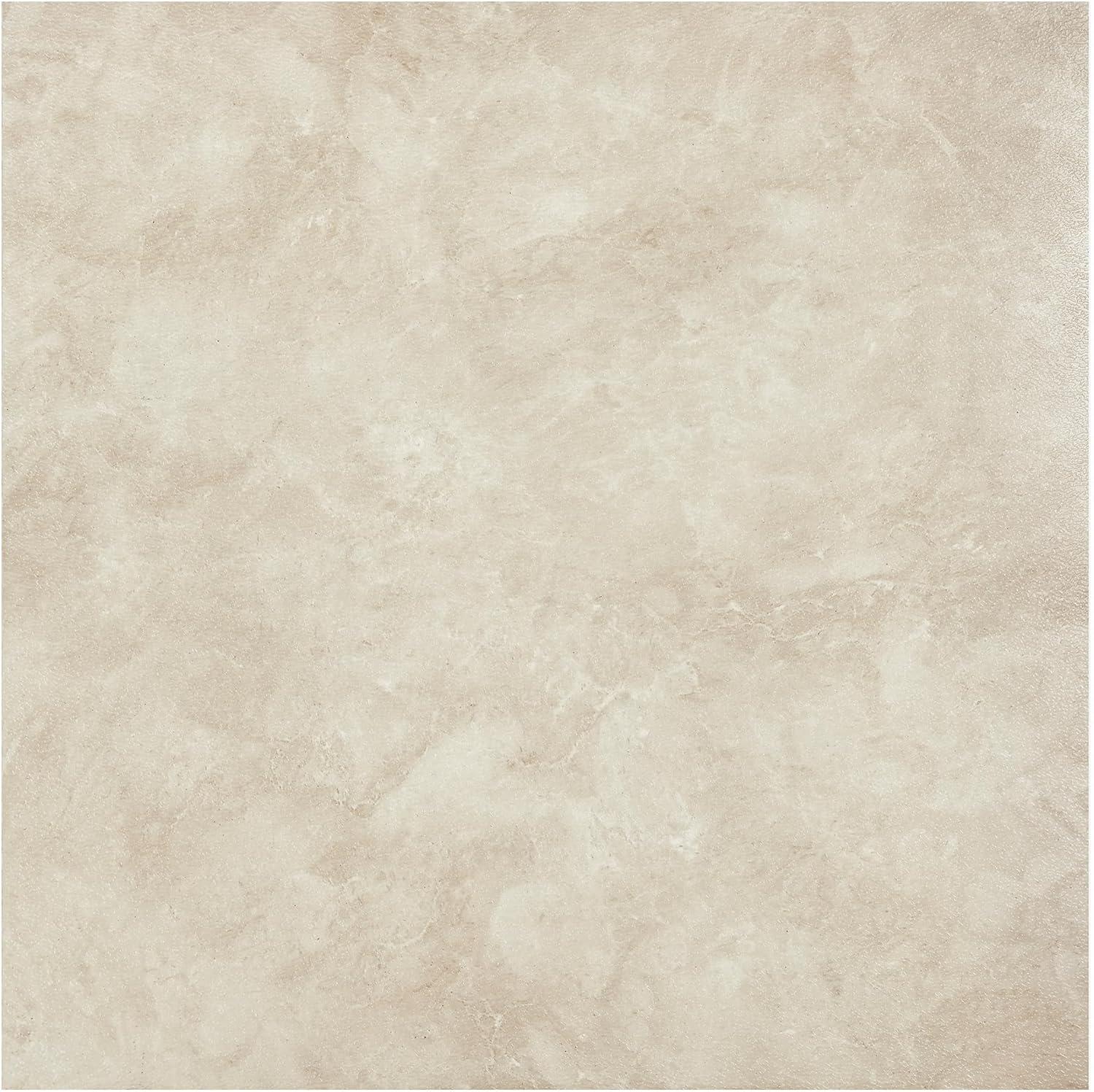 Marble 12" x 12" x 1.2mm Luxury Vinyl Tile in Carrera