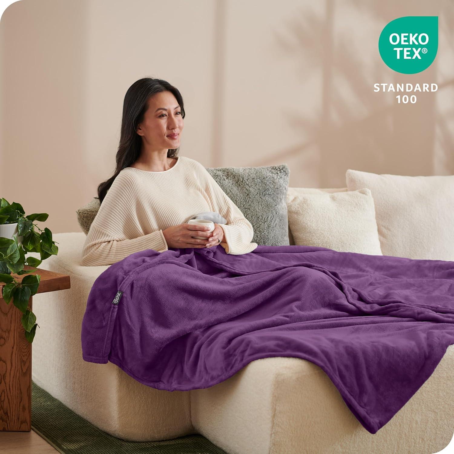 Bare Home Bare Home Microplush Fleece Blanket - Fuzzy, Warm, Bed/Throw Blanket