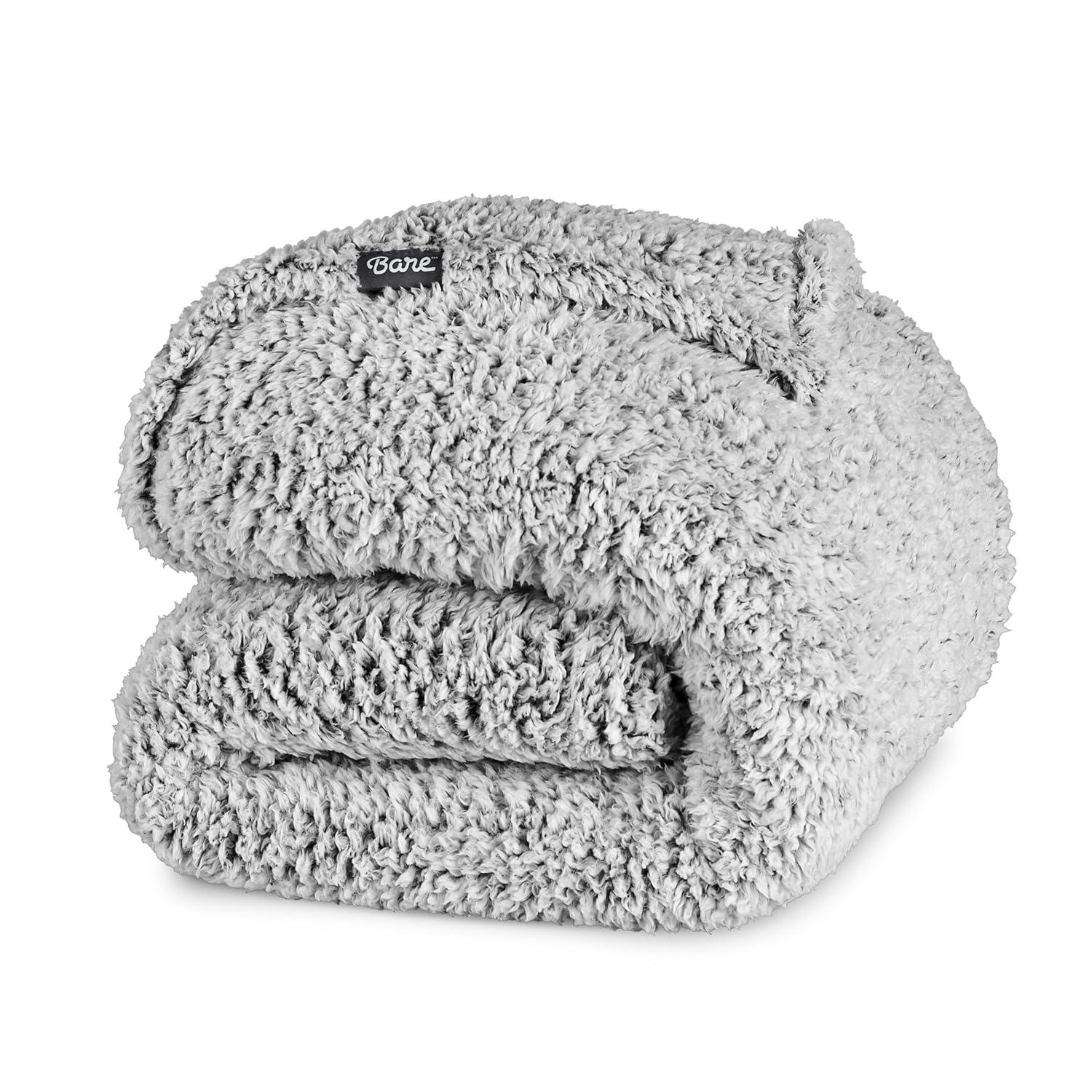 Bare Home Cozy Faux Shearling Blanket