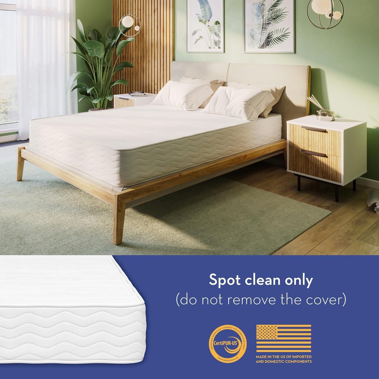 10.5" GOTS Certified Organic Hybrid Latex & Coil Quilted Mattress