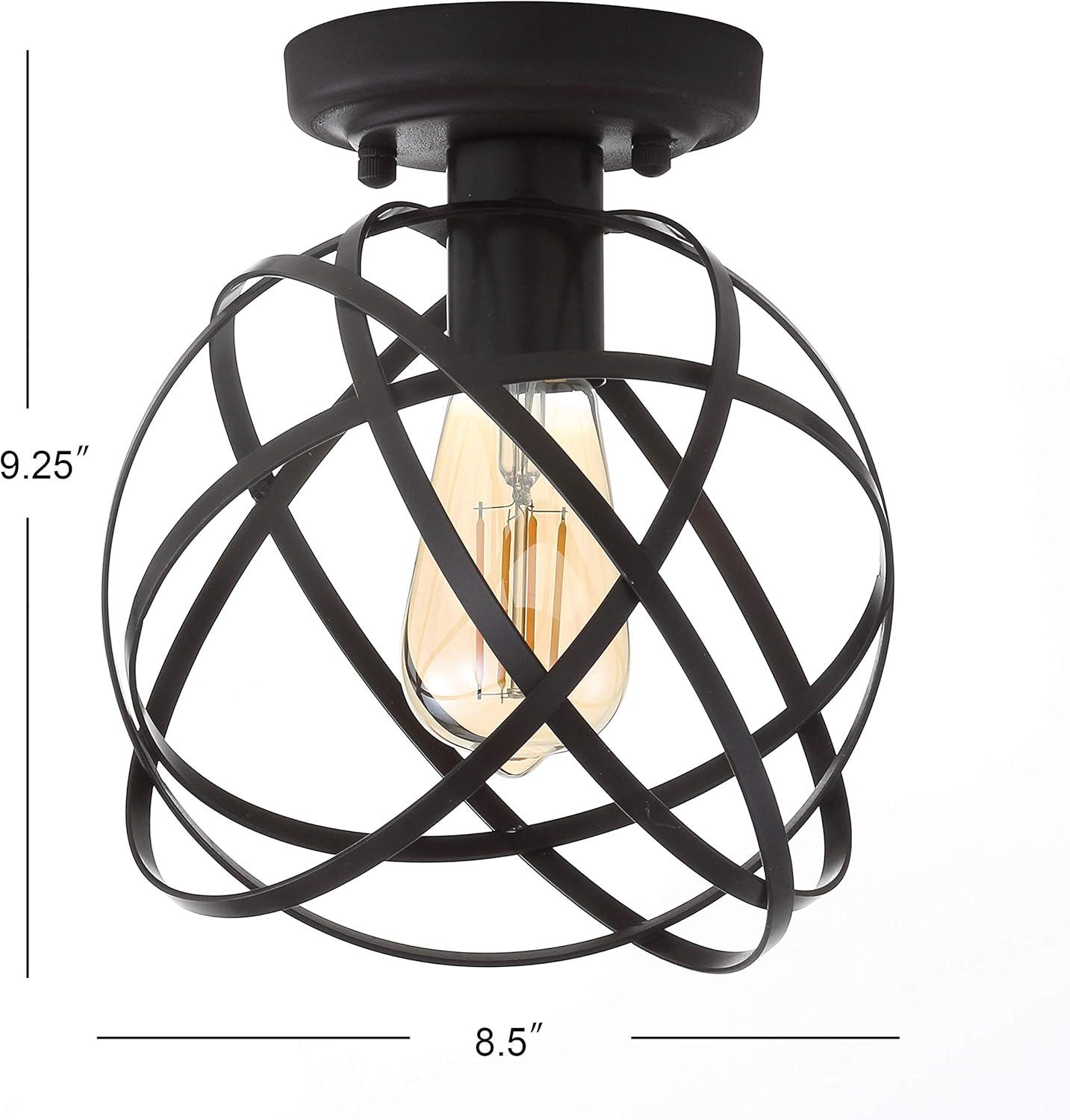 Alba 8.5" Orb Metal LED Flush Mount, Oil Rubbed Bronze