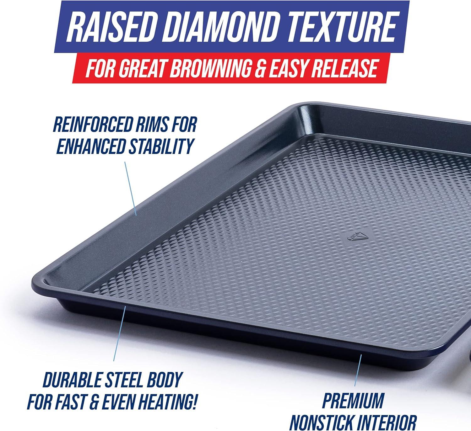 Blue Diamond Nonstick 13" x 18" Aluminum Cookie Sheet