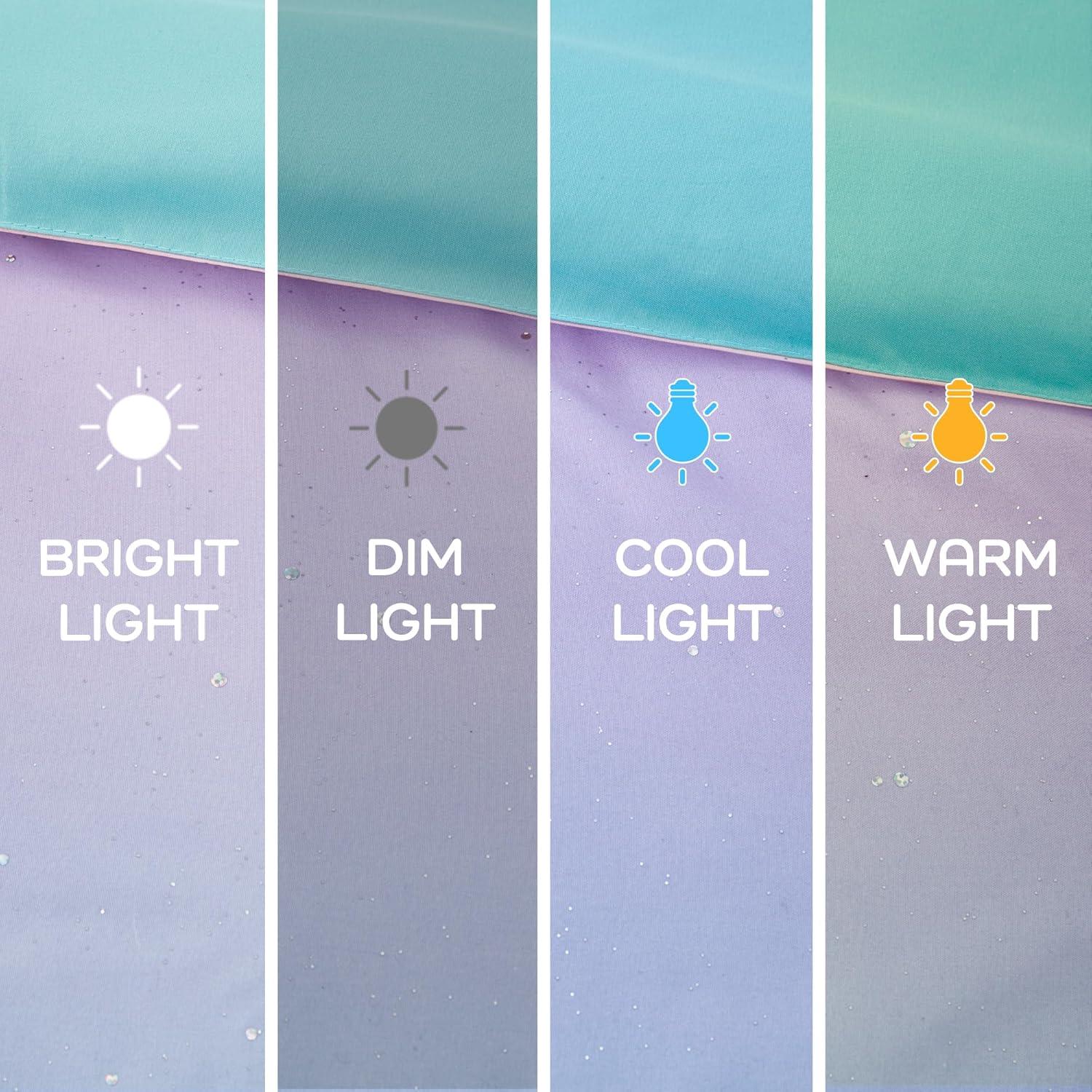 Intelligent Design Glimmer Watercolor Tye Dye Duvet Cover Set