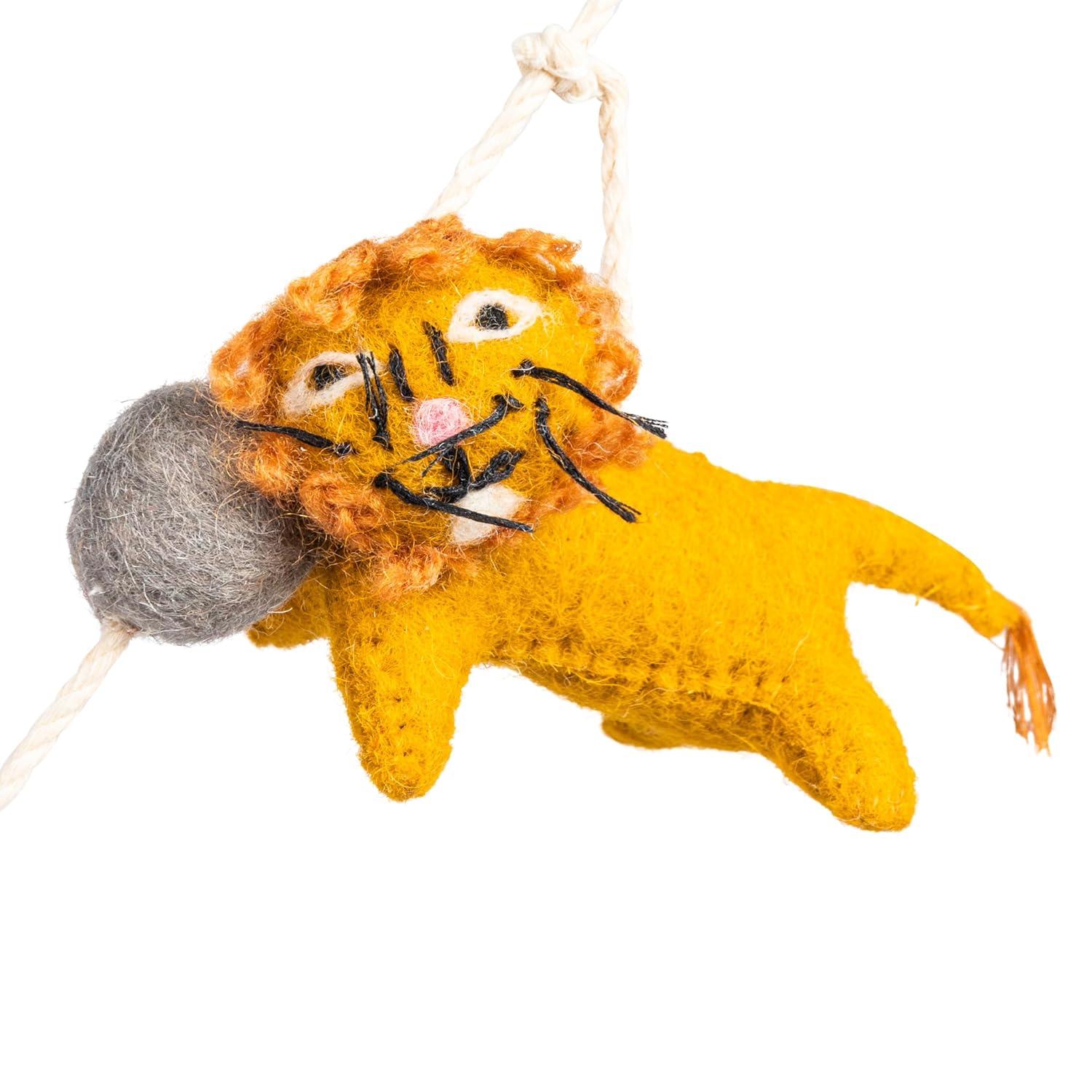 Storied Home Multicolor Wool Felt Animal Shaped Garland