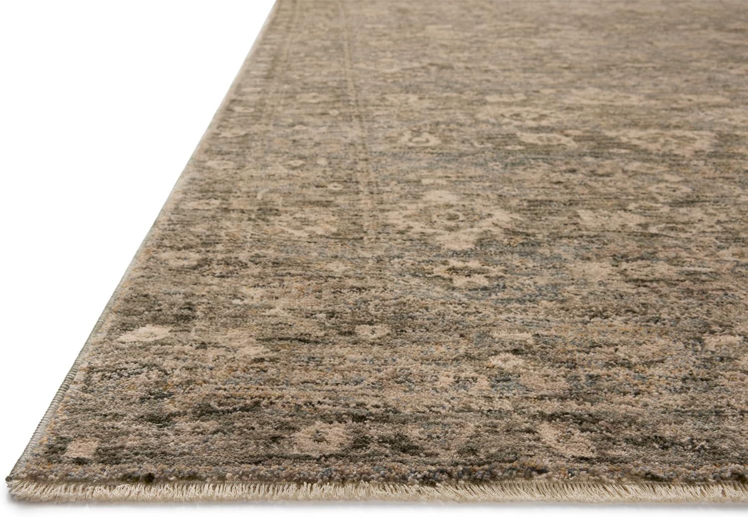 Joanna Gaines Lagoon/Natural Rectangular Synthetic Area Rug