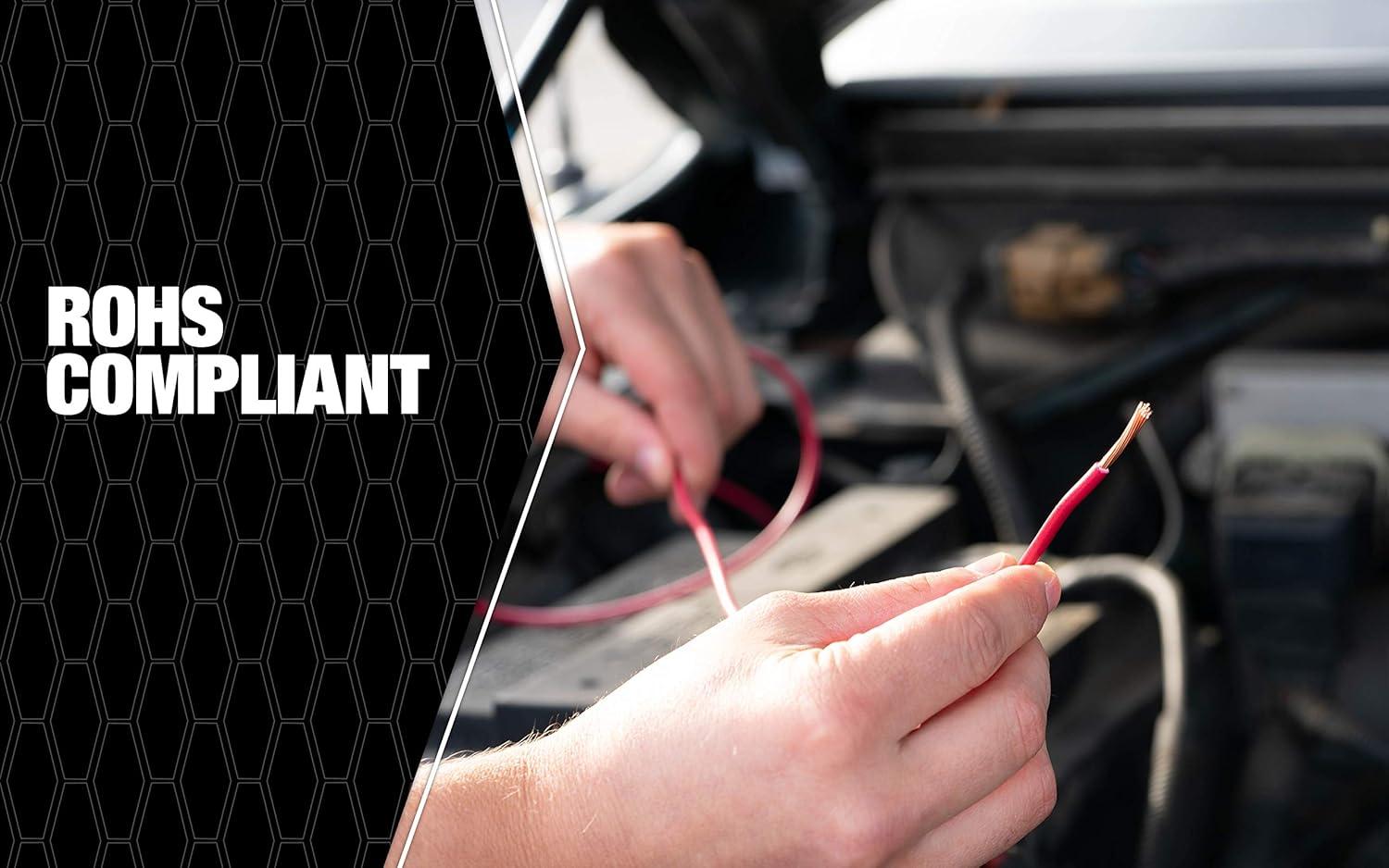 Southwire 55667423 Primary Wire 18-Gauge Bulk Spool, 100-Feet, Red