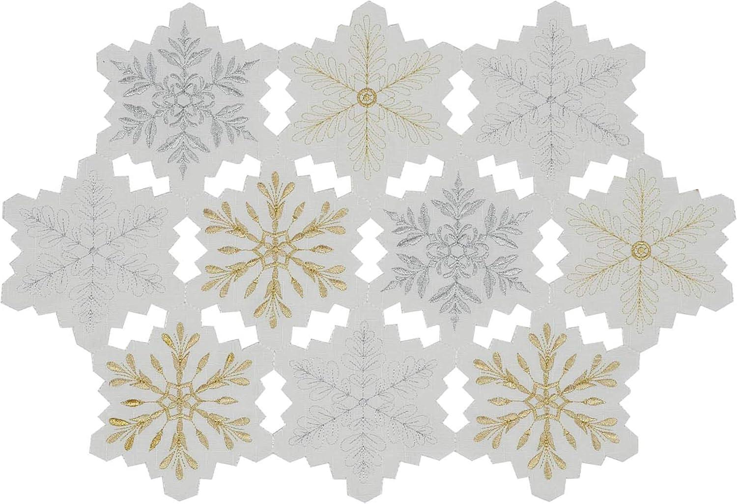 Embroidered Snowflake Placemat (Set of 4)