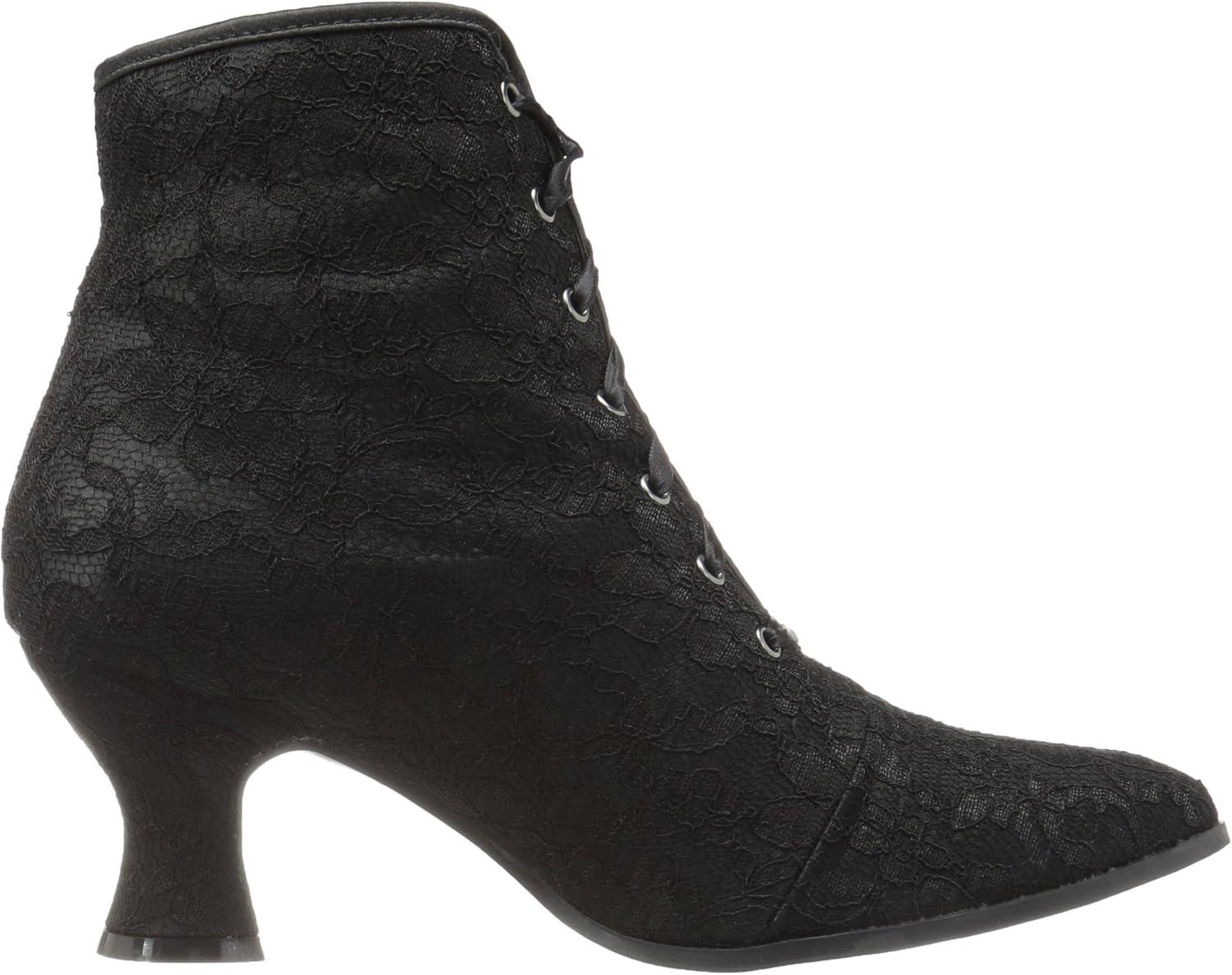 Womens Victorian Elizabeth Black Costume Boots size 6