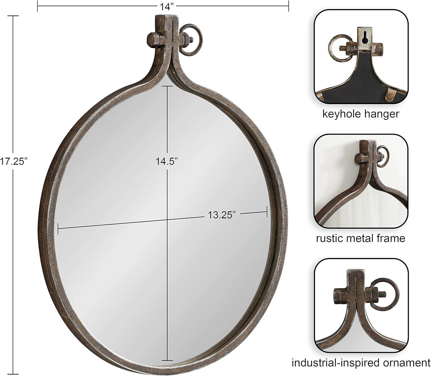 Yitro Metal Framed Wall Mirror - Kate & Laurel All Things Decor