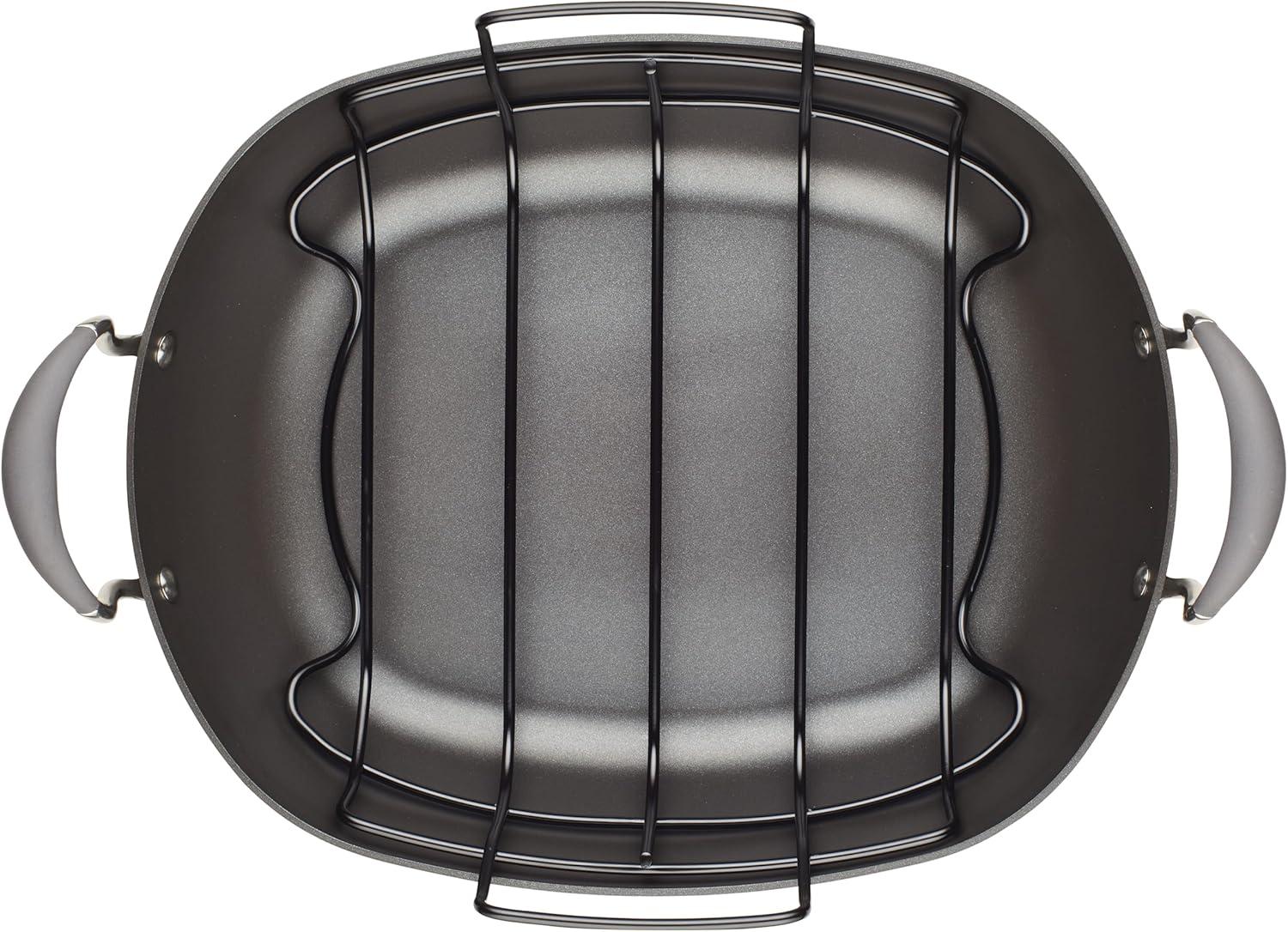 Anolon Advanced Hard Anodized Nonstick Roaster / Roasting Pan with Rack