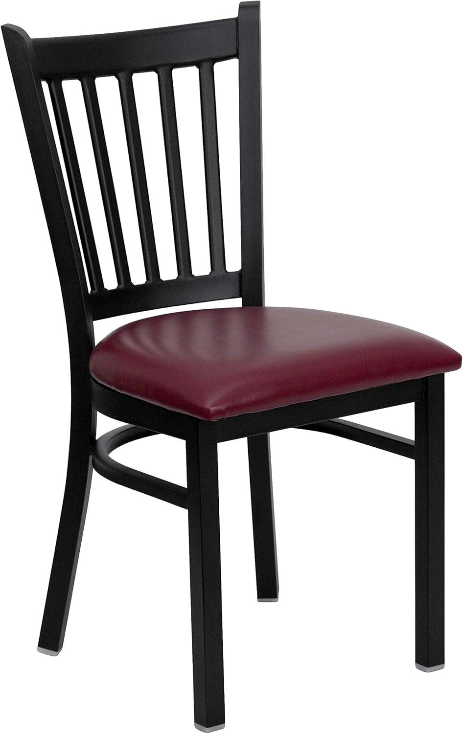 Flash Furniture Hercules Prompton Modern Vertical Back Metal Restaurant Chairs by Flash Furniture (Set of 2)