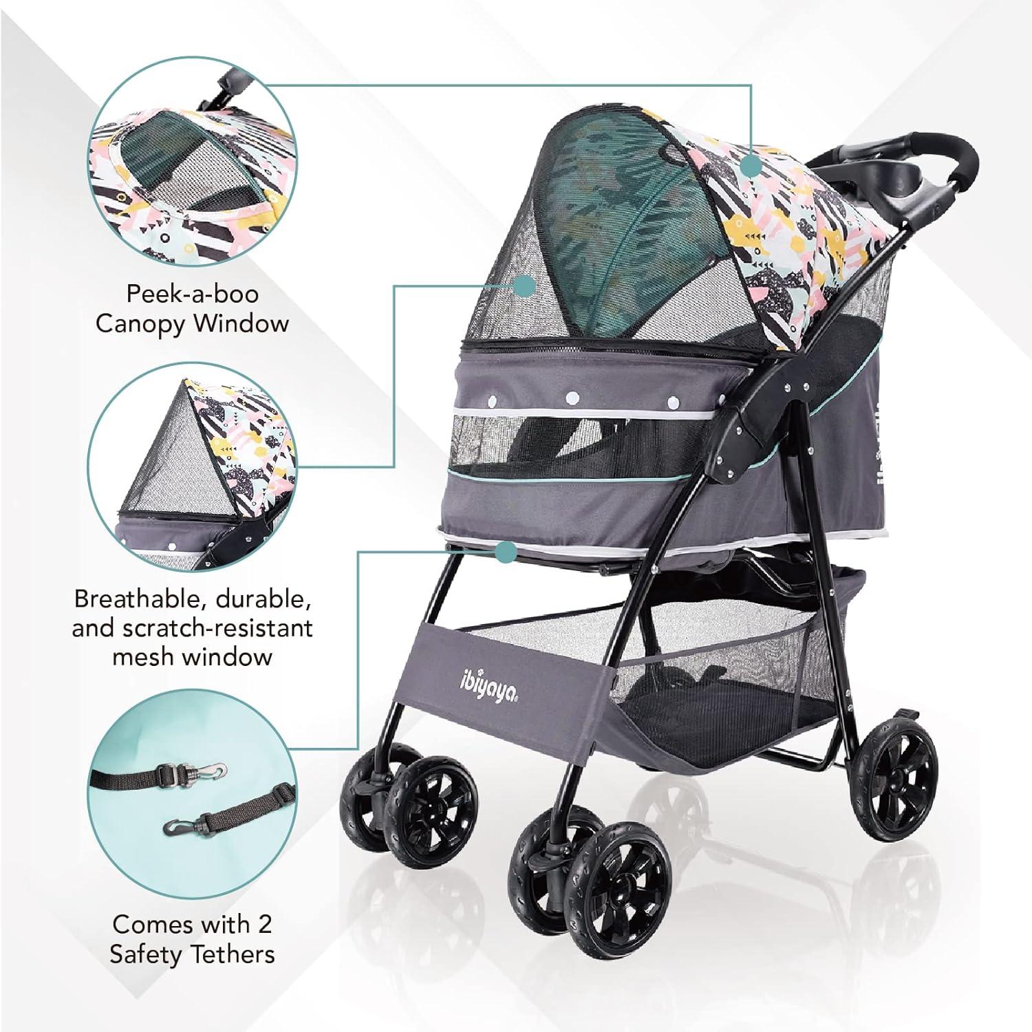 Ibiyaya  Cloud 9 Pet Stroller, Mint Green