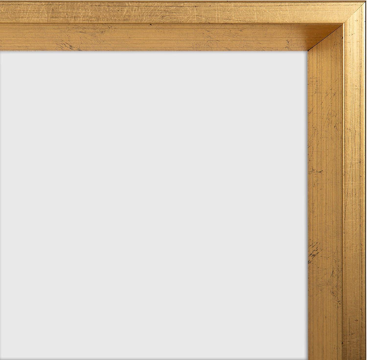 Gold Framed Magnetic Dry Erase Board 31" x 26"