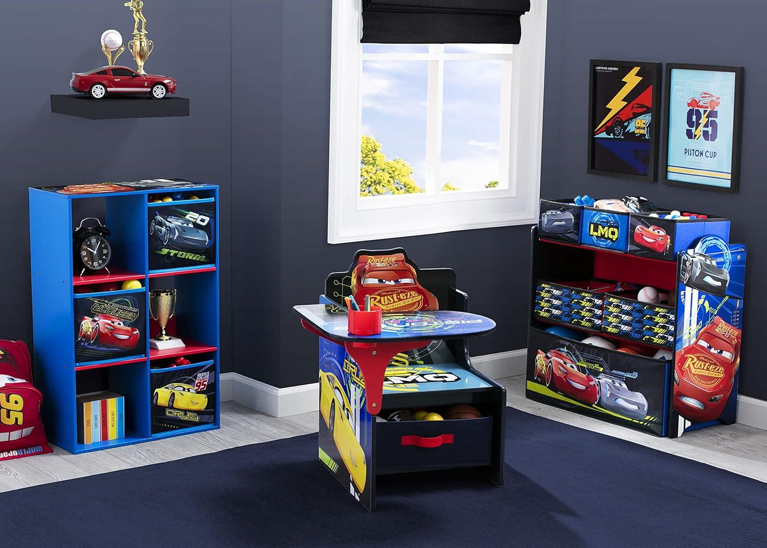 Disney/Pixar Cars Kids Chair Desk with Storage Compartment