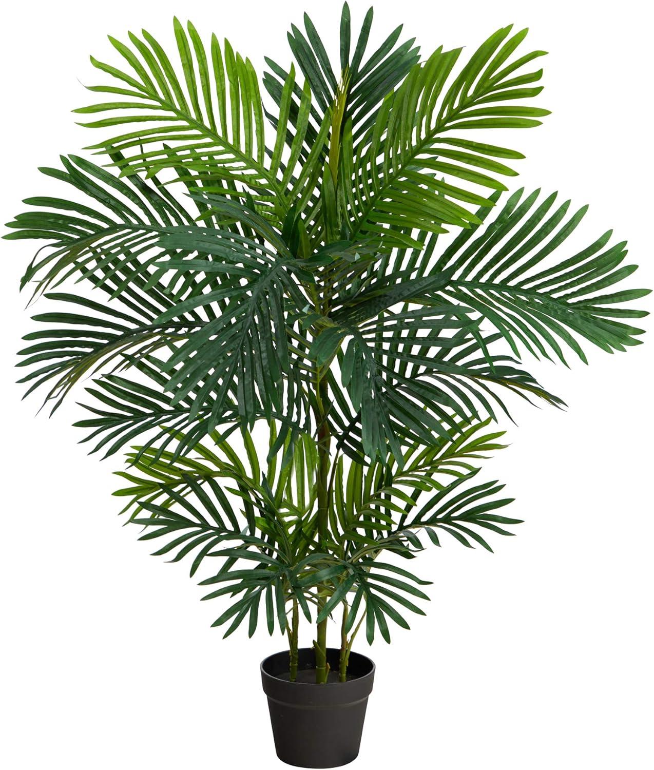 40" Indoor/Outdoor Areca Artificial Palm Tree - Nearly Natural: UV & Weather-Resistant Faux Palm