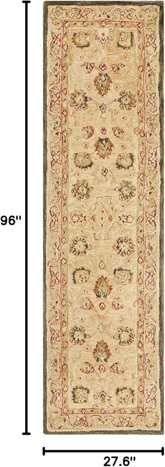 Anatolia AN512 Hand Tufted Indoor Runner Rug - Beige/Beige - 2'3"x8' - Safavieh