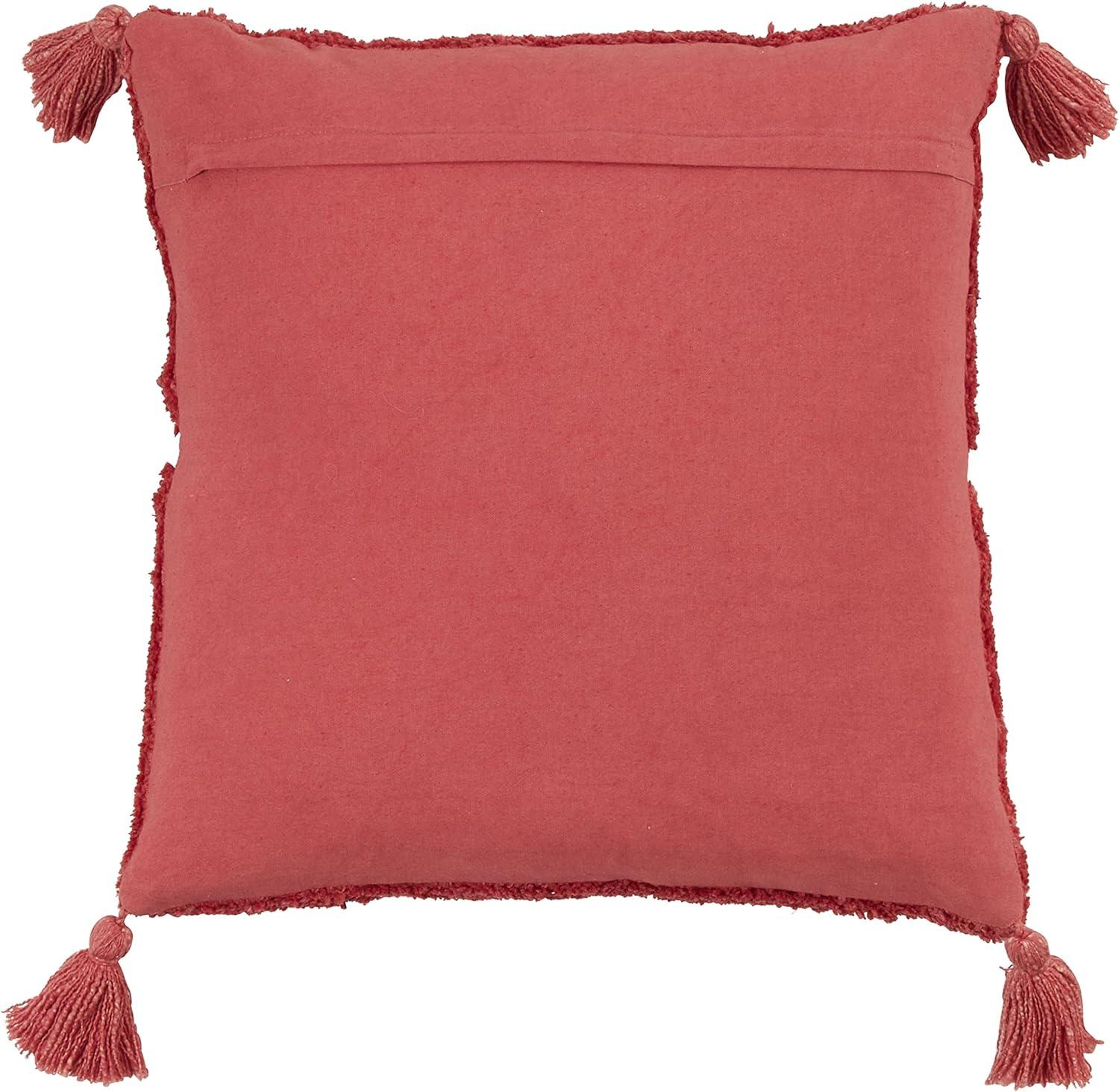 Saro Lifestyle Saro Lifestyle Tassel Design Tufted Diamond Pillow Cover