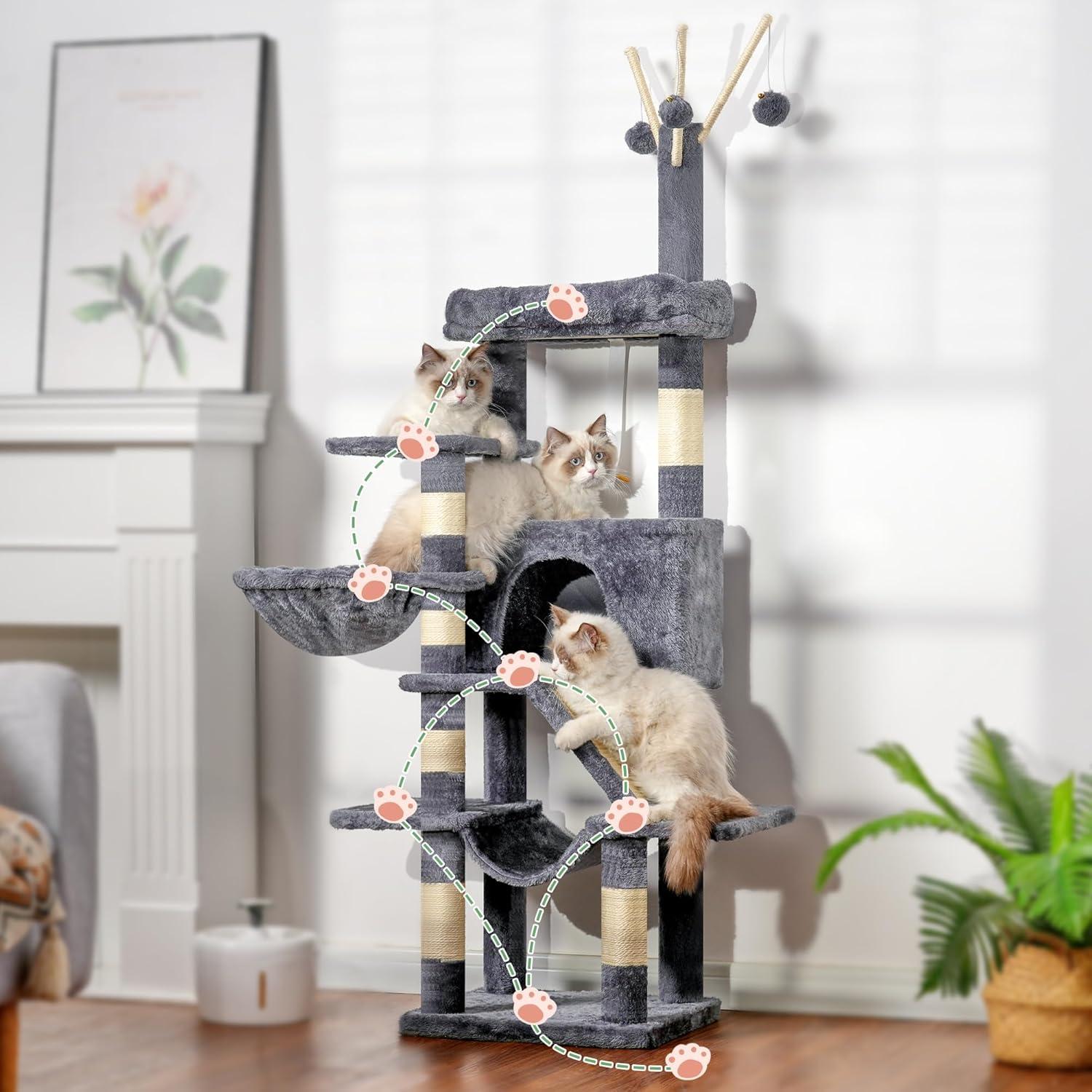 Archie & Oscar™ Indoor Cat Tower with Sisal Scratching Post