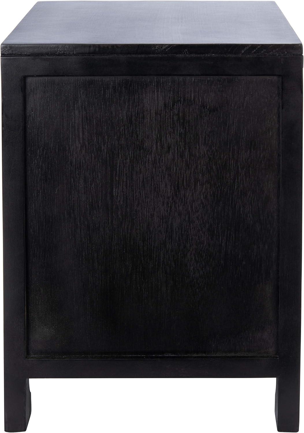 Miya 1 Drawer Nightstand - NST5012 - Black/Natural - Safavieh