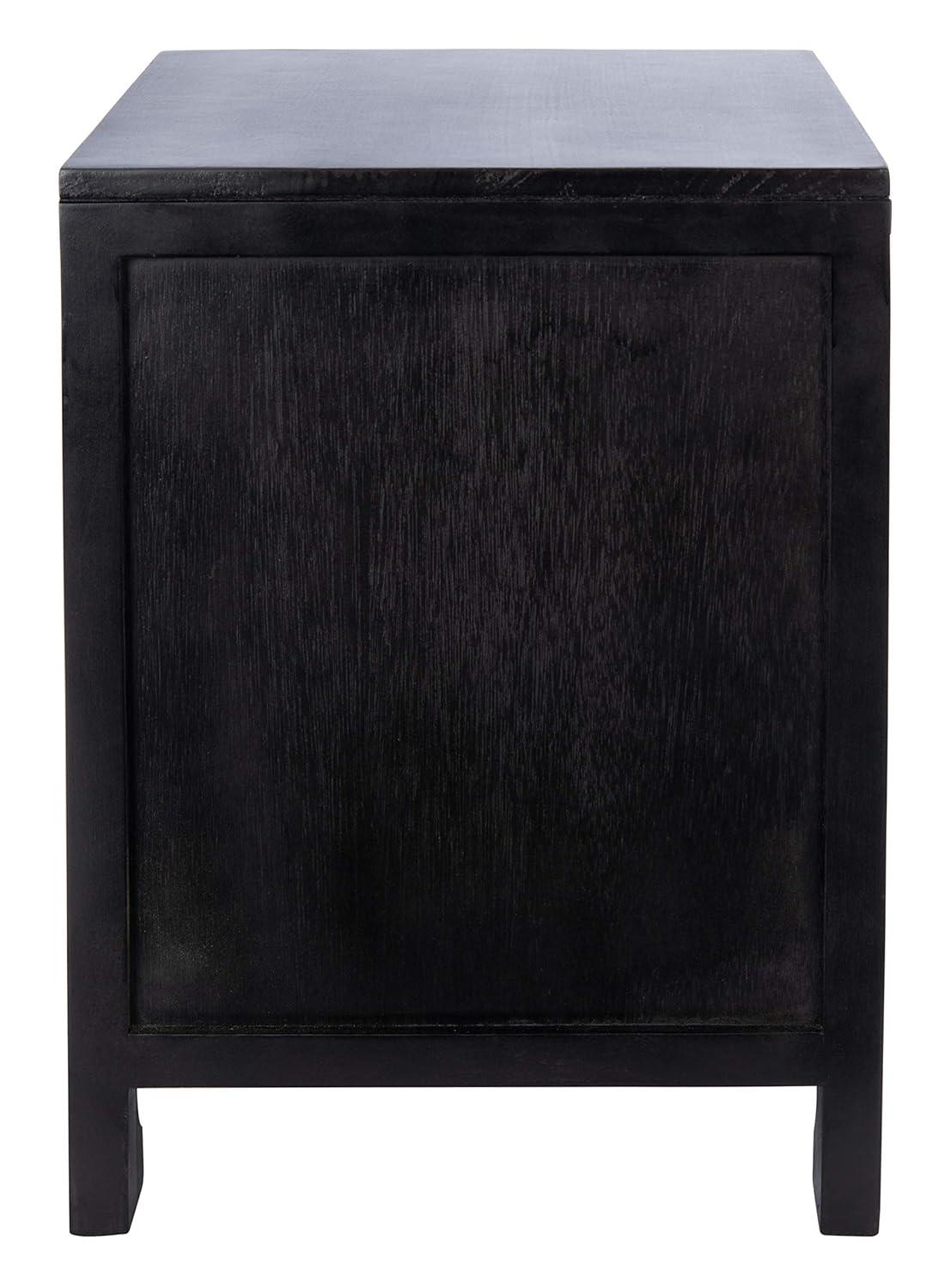 Miya 1 Drawer Nightstand - NST5012 - Black/Natural - Safavieh