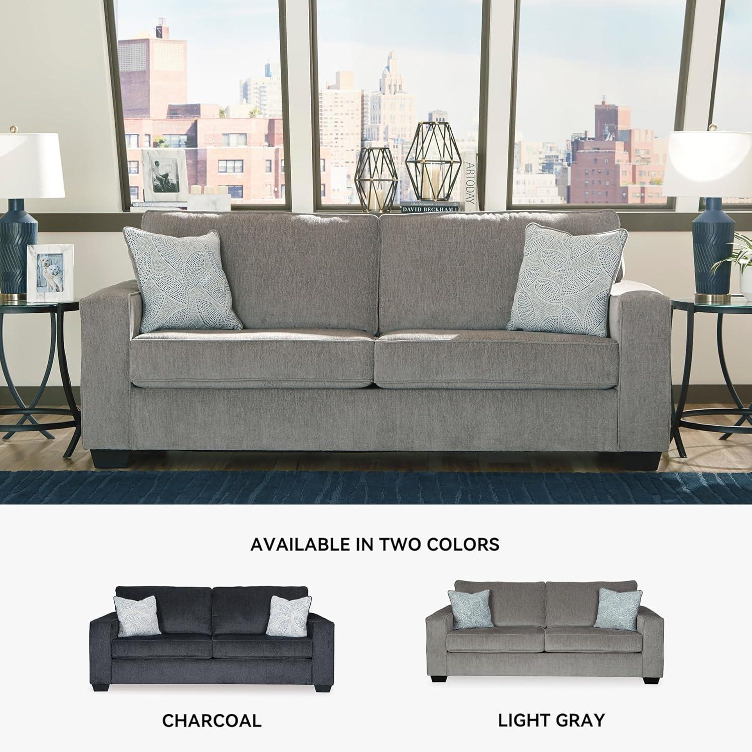 Signature Design by Ashley Altari Queen Sleeper Sofa in Alloy