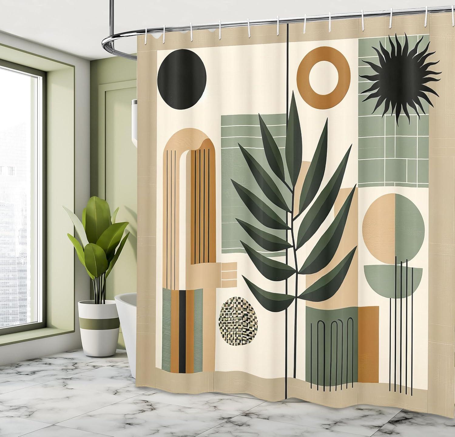 Ambesonne Floral Shower Curtain with Hooks Included
