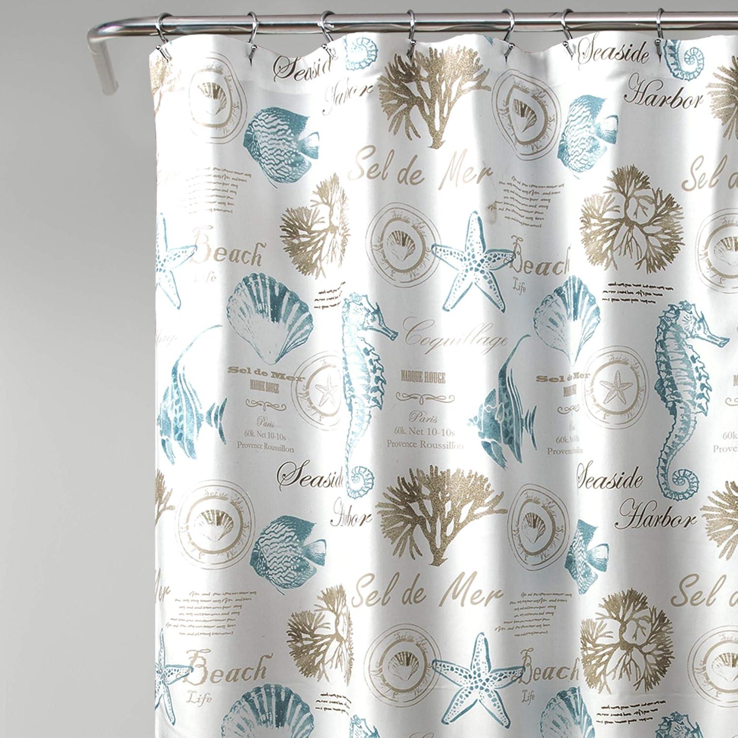 Lush Decor Harbor Life Shower Curtain