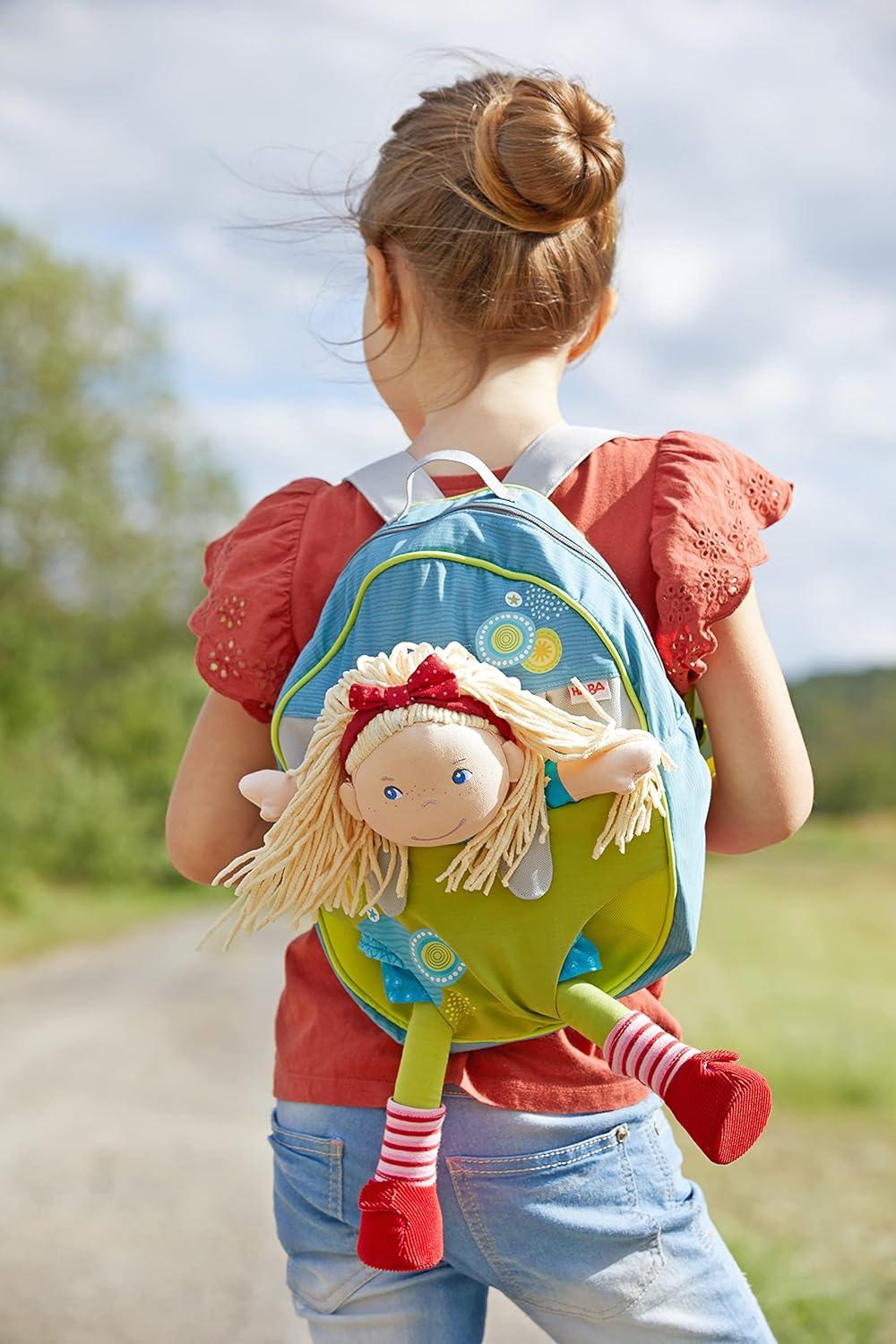 HABA Doll Backpack Summer Meadow - Fits 12" Soft Dolls