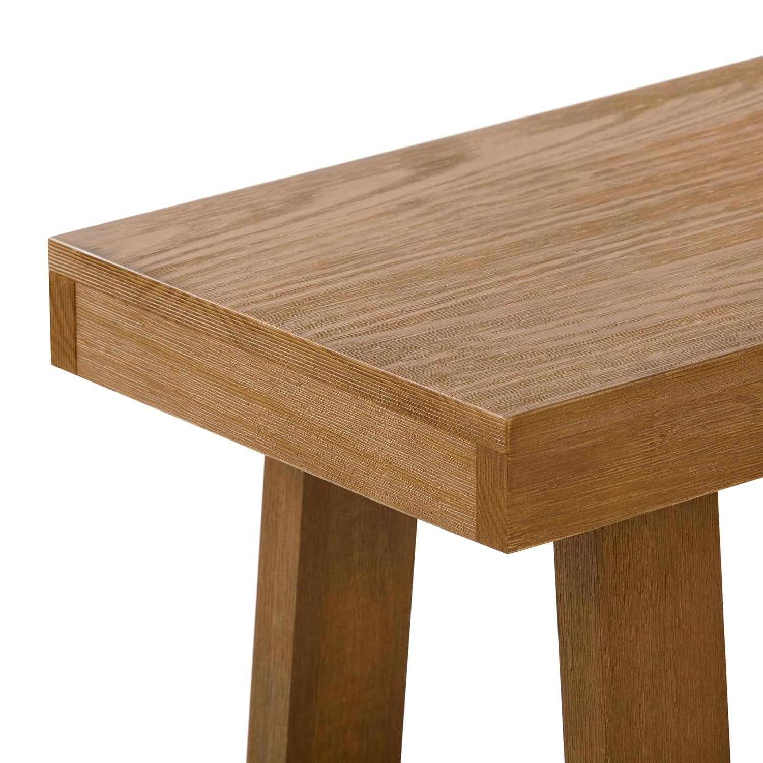 Plank+Beam  60" Classic Solid Wood Dining Bench, Bench for Dining Table