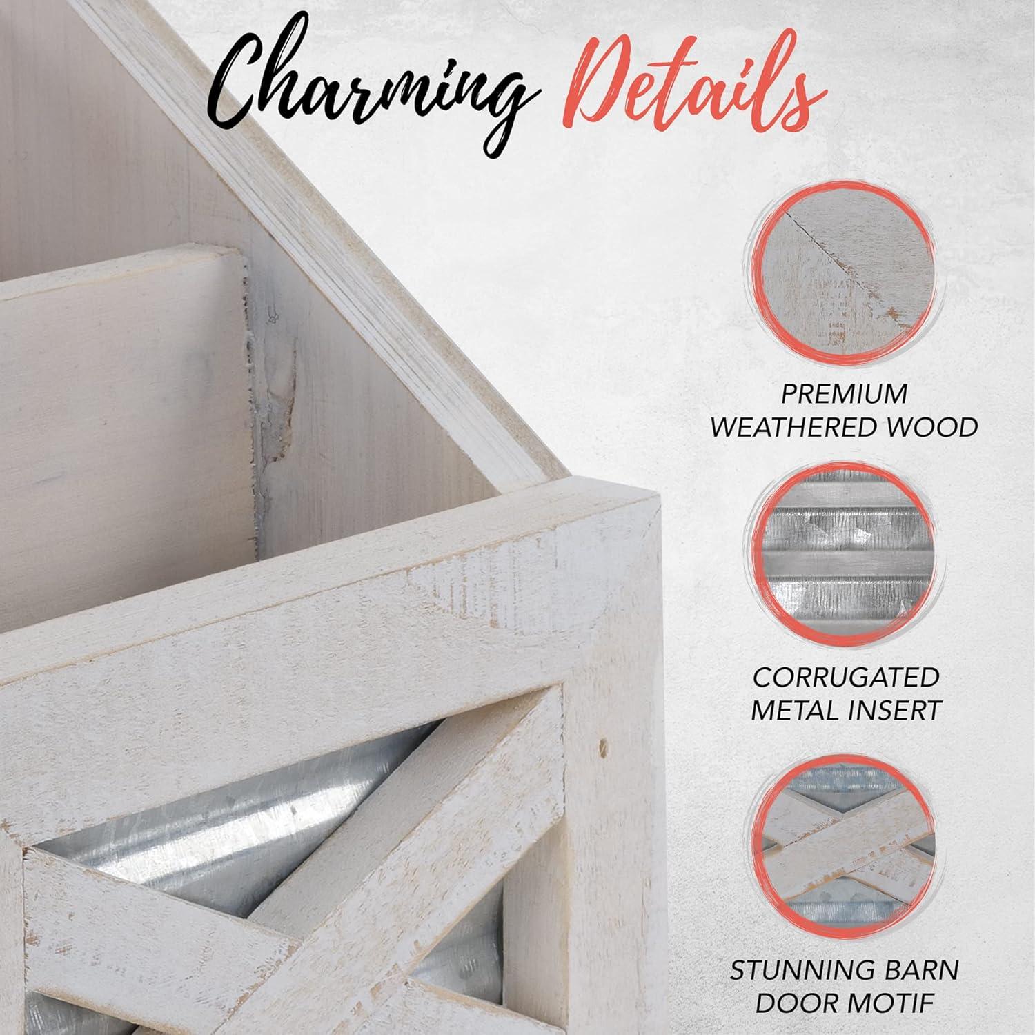 Autumn Alley Rustic Remote Control Holder Organizer