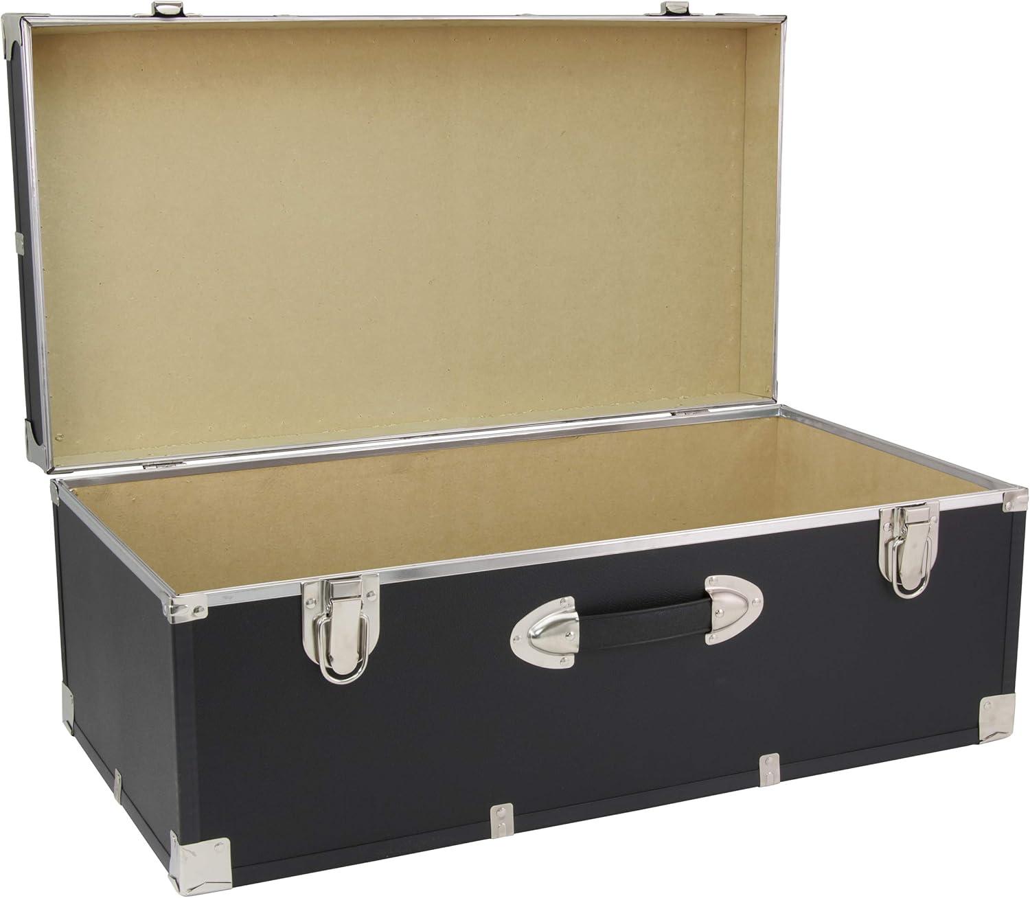 Seward Trunk 30" Storage Trunk, Black