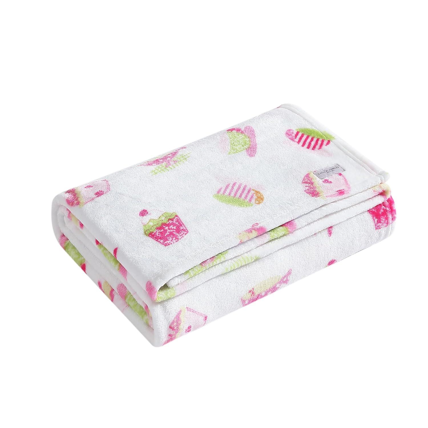 Laura Ashley Laura Ashley Kids Printed Ultra Soft Plush Throw Blankets