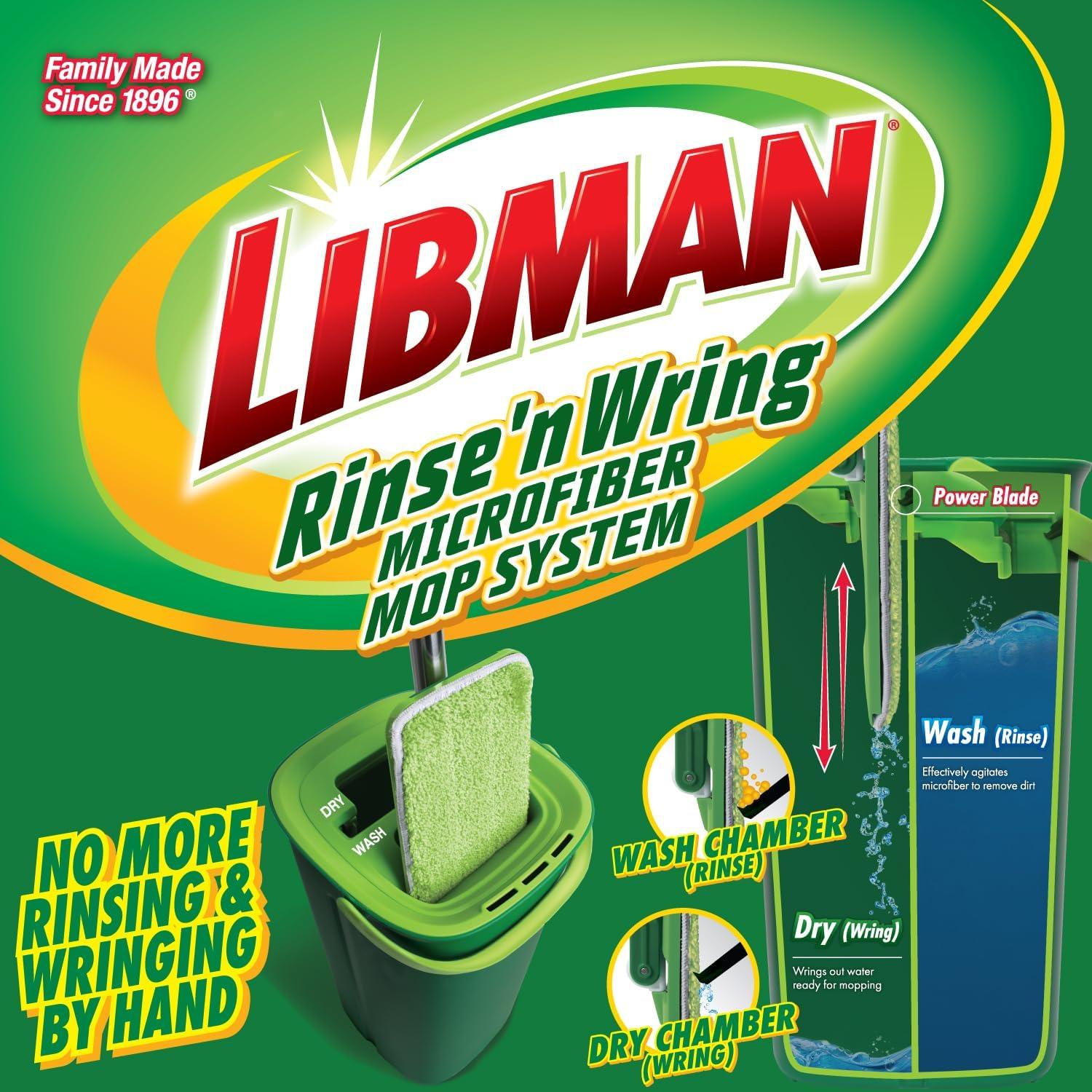 Libman Rinse 'n Wring Microfiber Mop System