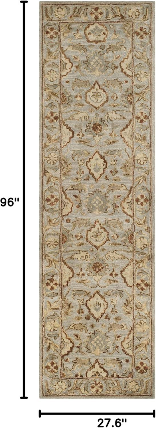 Antiquity AT60 Hand Tufted Runner Rug - Light Grey - 2'3"x8' - Safavieh.