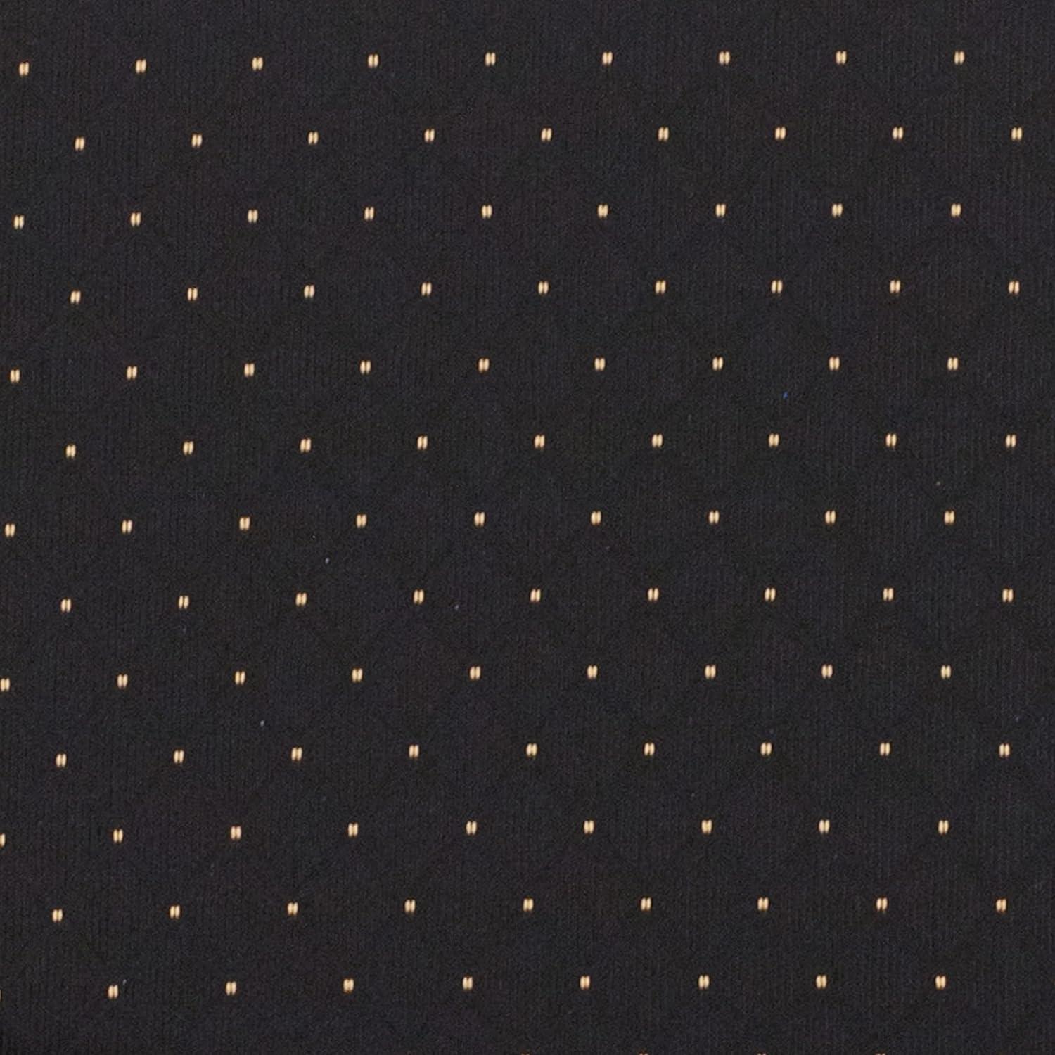 Flash Furniture HERCULES Series Fabric Church Stacking Chair Black Dot Patterned/Gold Vein Frame 4