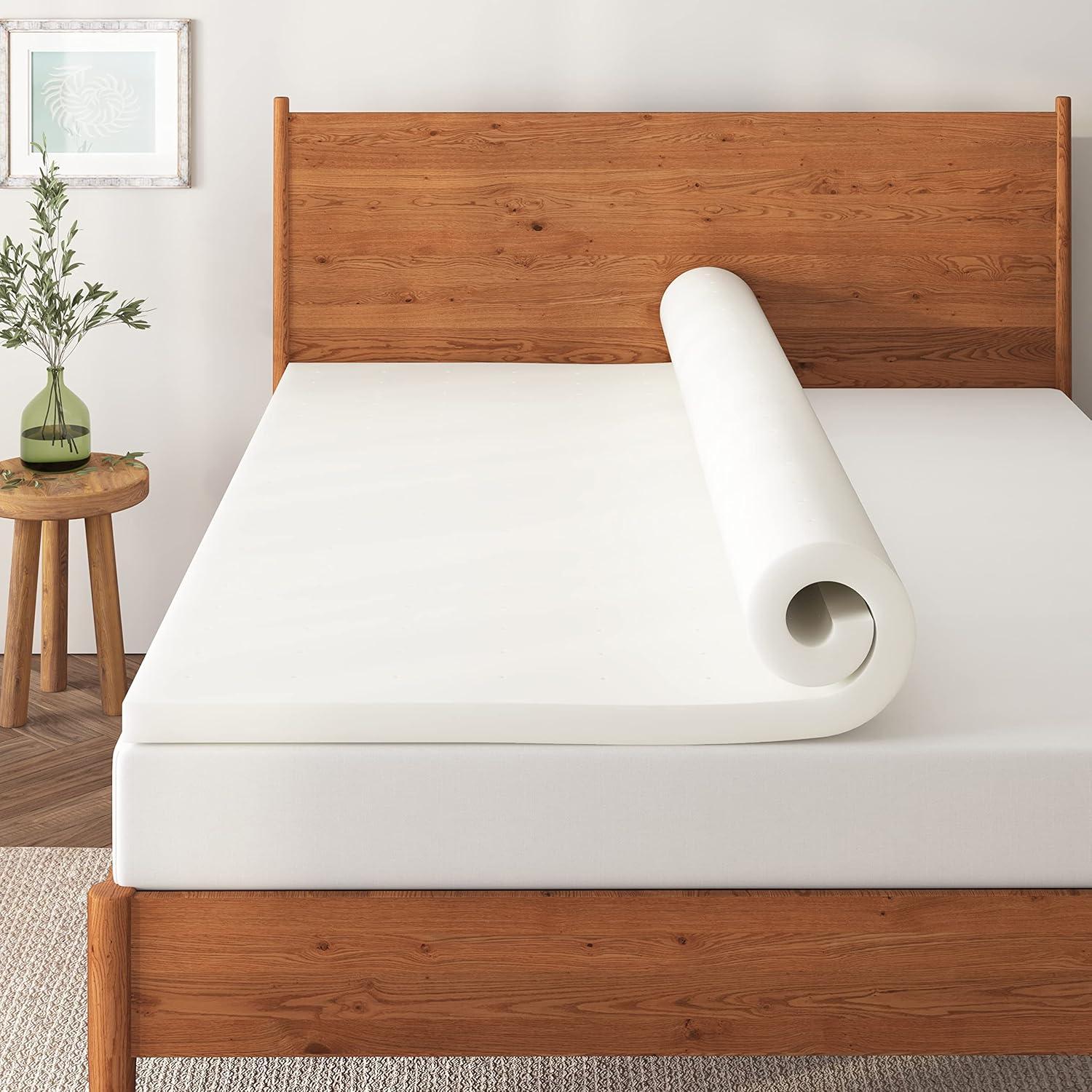 Nap Queen 4'' Ventilated Memory Foam Mattress Topper