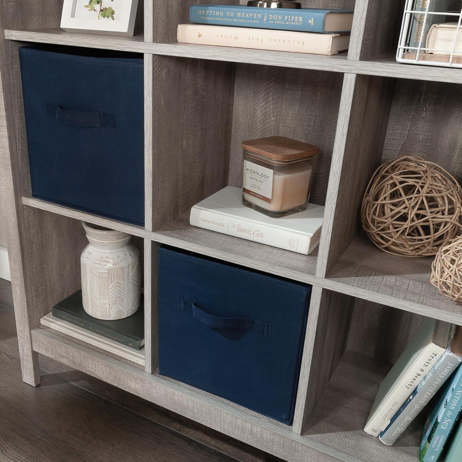 Sauder 41.85" 9 Cube Horizontal Bookcase Spring Maple: Transitional Style, MDF Cubbies, Fixed Shelves