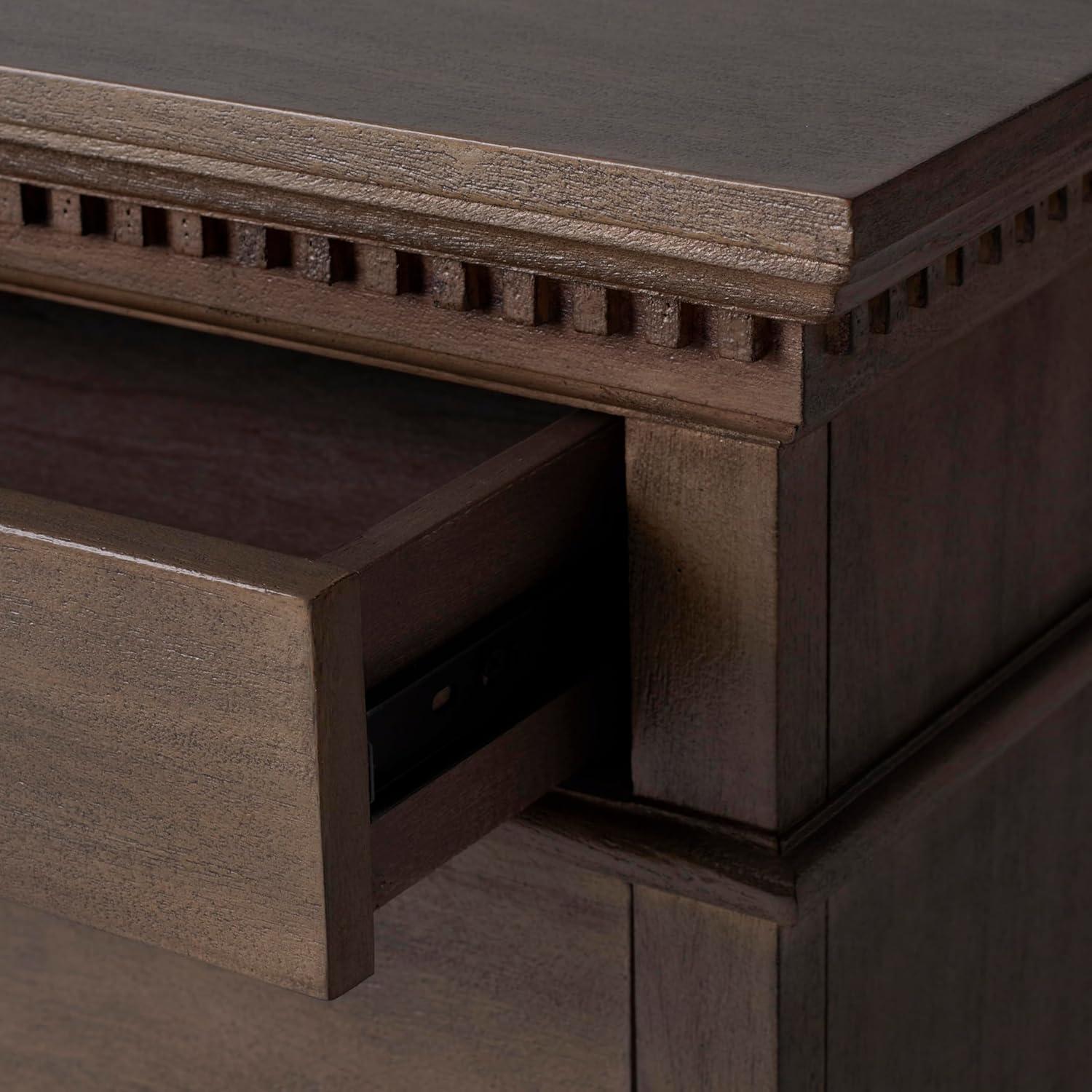 SAFAVIEH Couture Home Collection Allisyn Light Brown 3-Drawer Wood Nightstand Table (Fully Assembled)