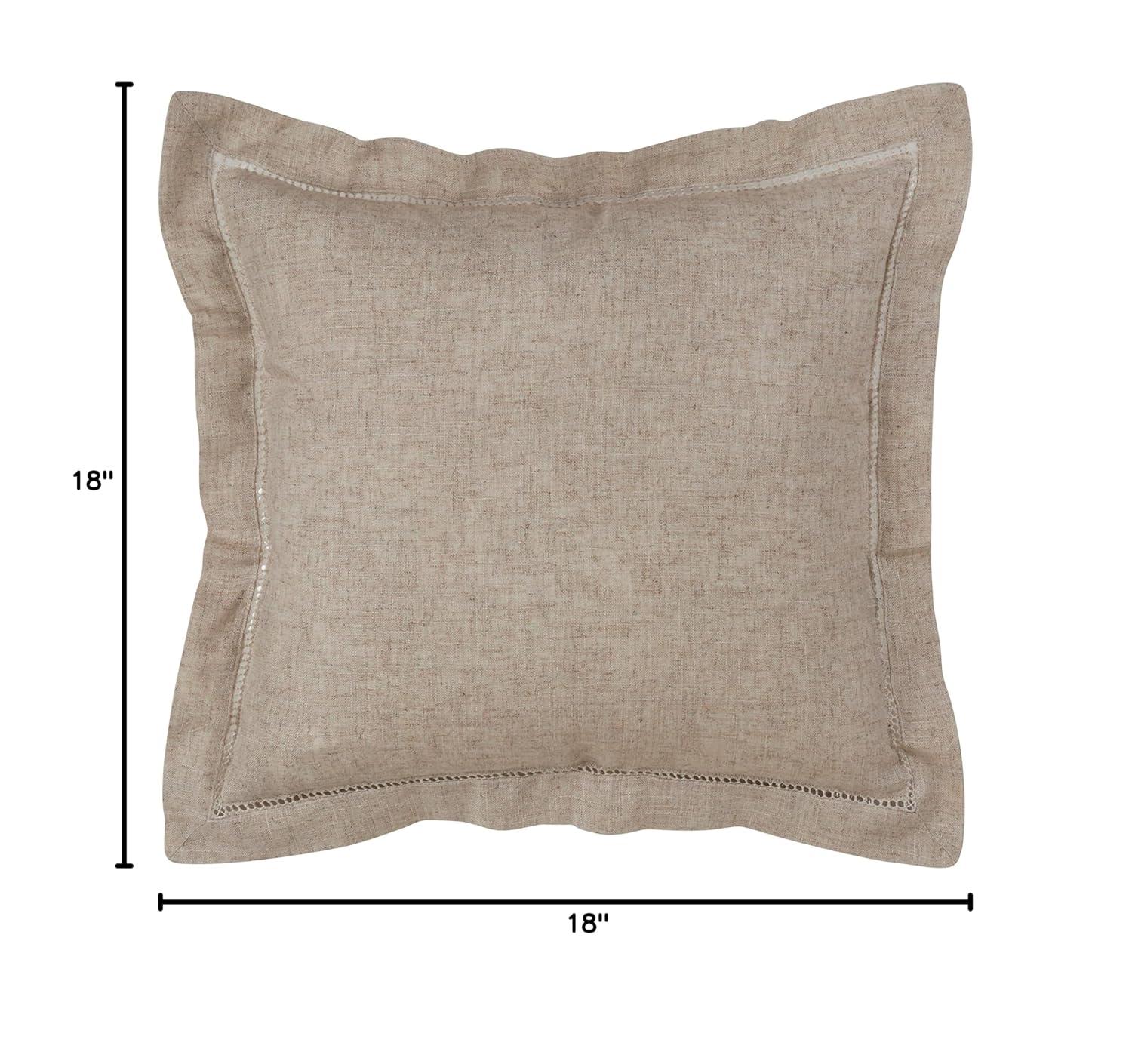 Saro Toscana Collection Linen Throw Pillow