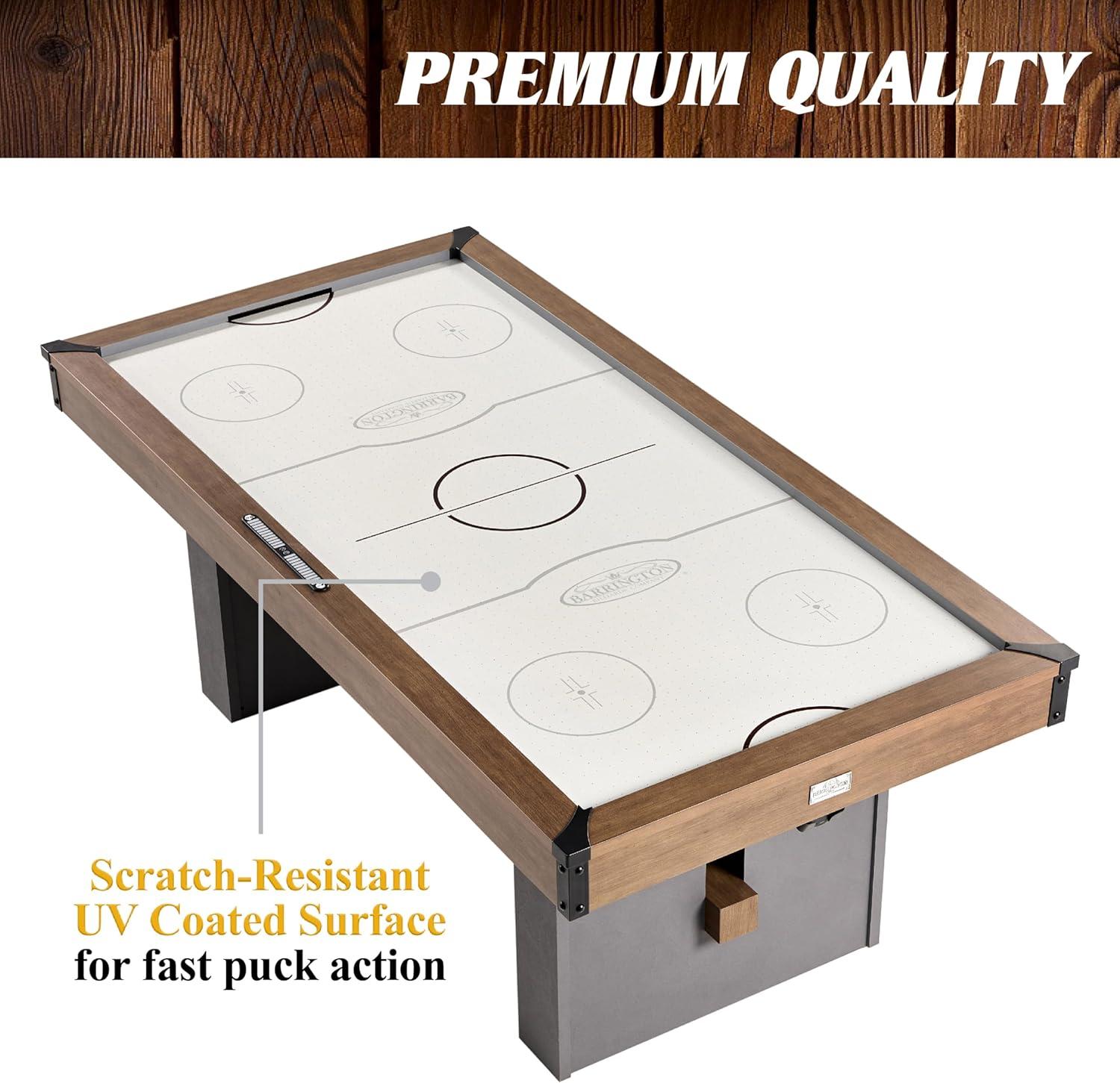 Barrington Urban 7' Air Powered Hockey Table With Pusher And Puck Set