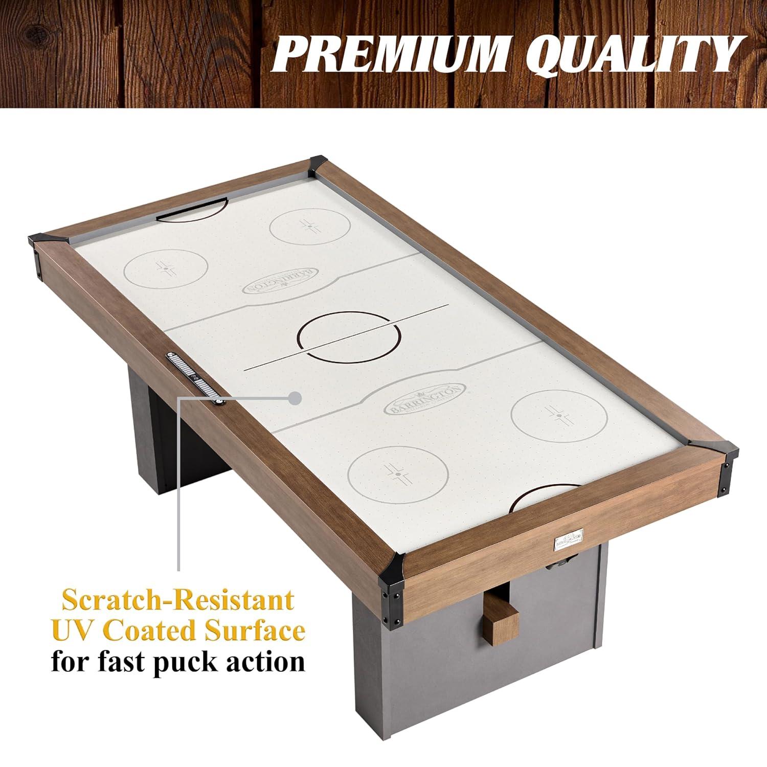 Barrington Billiards Company Barrington Urban 7' Air Powered Hockey Table With Pusher And Puck Set