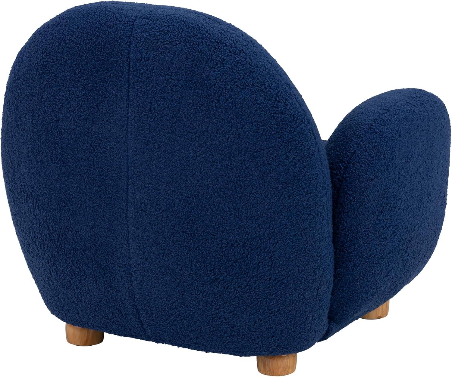 Sprogs Kids Comfy Plush Reading Chair With Arms - Sturdy Cushioned Accent Chair For Toddlers, Childrens Bedroom, Lounge, Preschool, Daycare - Teddy Bear Fabric