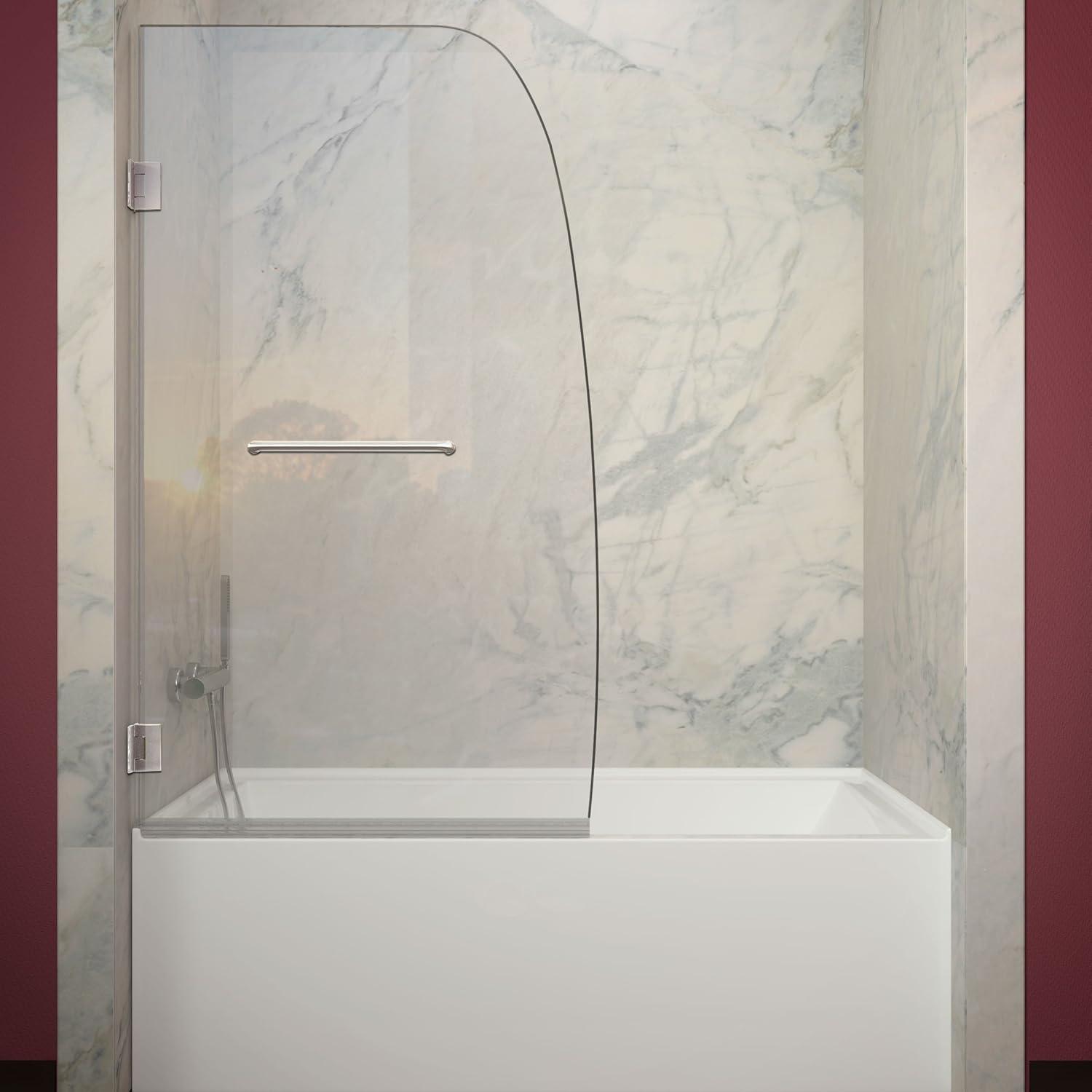 Grand Series 56" Hinged Frameless Tub Door