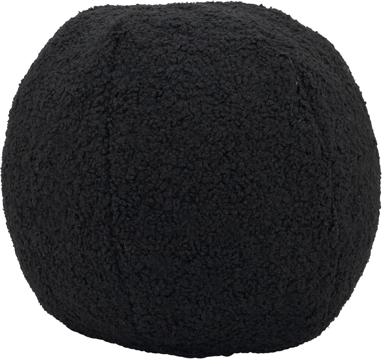 10" Fuzzy Fantasy Faux Fur Ball Poly Filled Round Throw Pillow - Saro Lifestyle