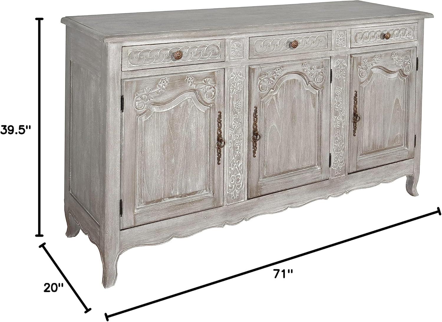 AFD Home French Country Buffet - Mystique Gray