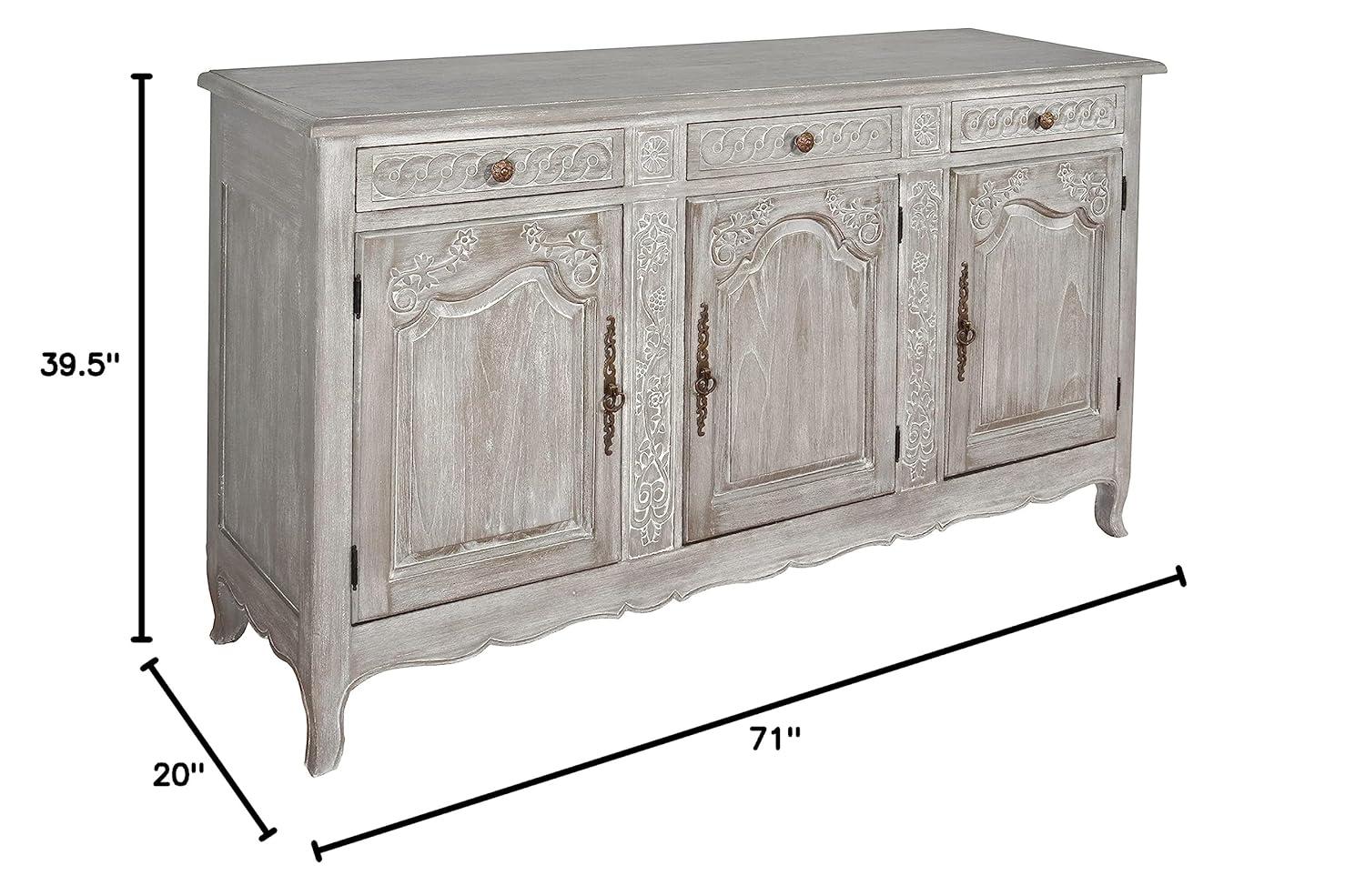 AFD Home French Country Buffet - Mystique Gray
