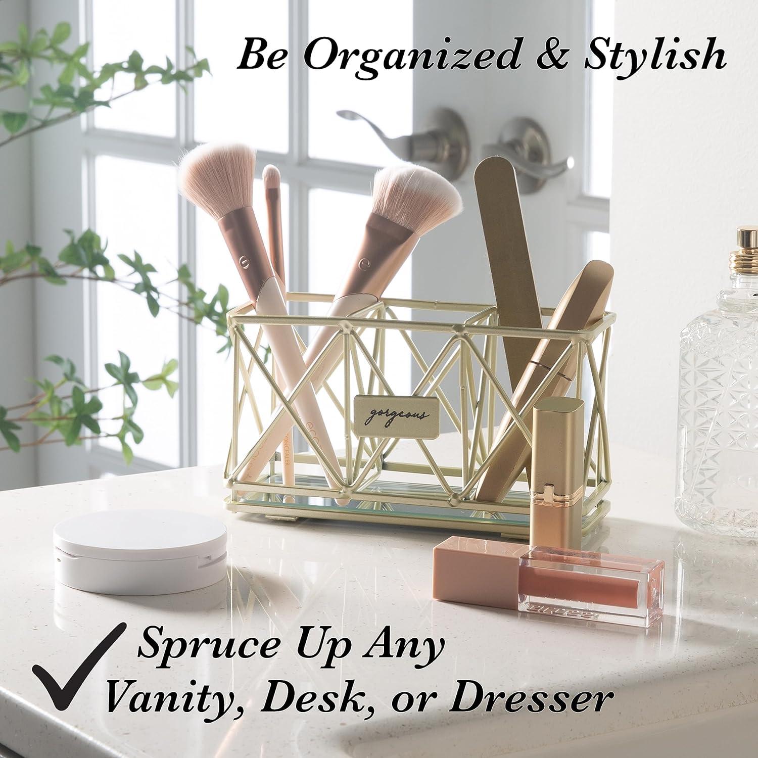 Home Details Metal Makeup Organizer