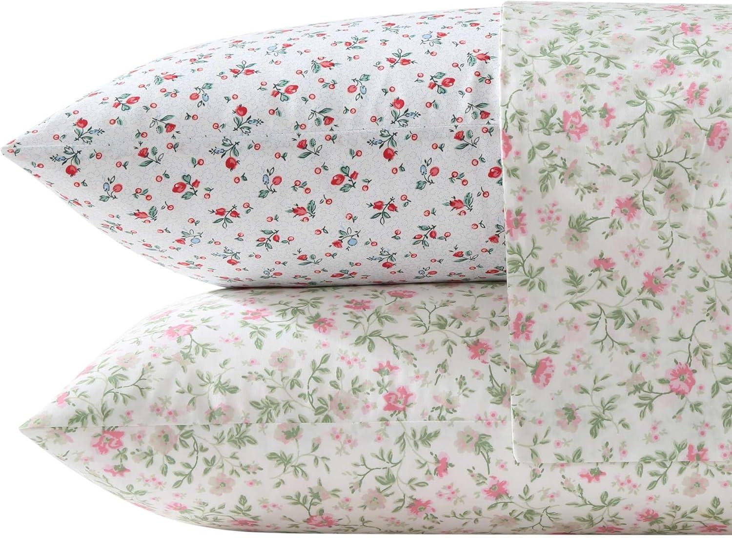 Laura Ashley Printed Cotton Percale Sheet Set