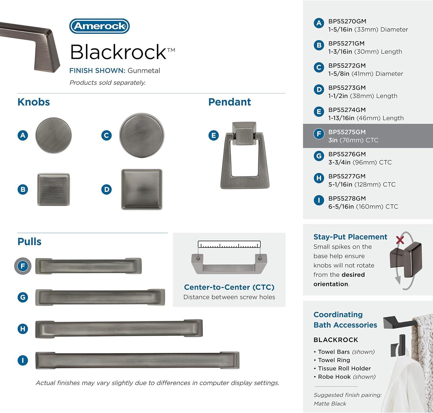 Blackrock 3" Center to Center Bar Pull